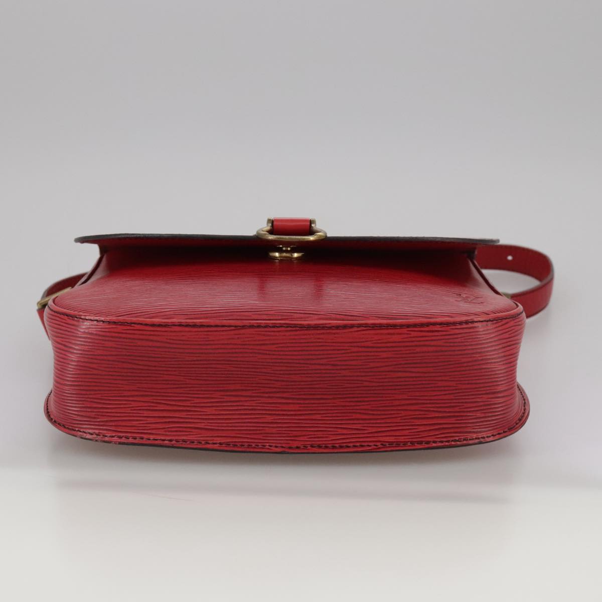 LOUIS VUITTON Epi Saint Cloud GM Shoulder Bag Red M52197 LV Auth 112325