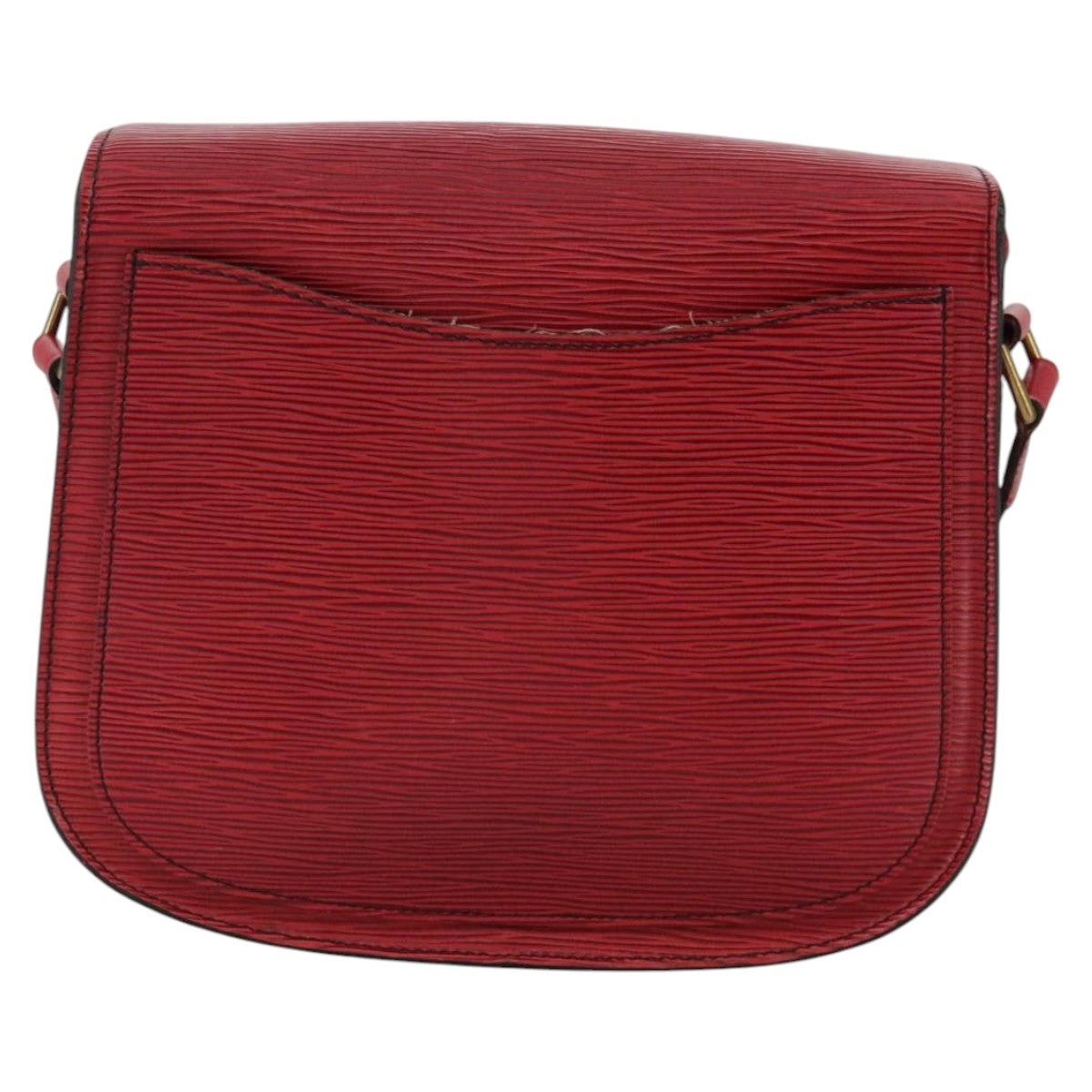 LOUIS VUITTON Epi Saint Cloud GM Shoulder Bag Red M52197 LV Auth 112325