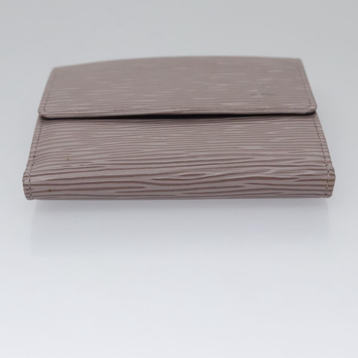 LOUIS VUITTON Epi Portefeuille Elise Wallet Lilac LV Auth 112525