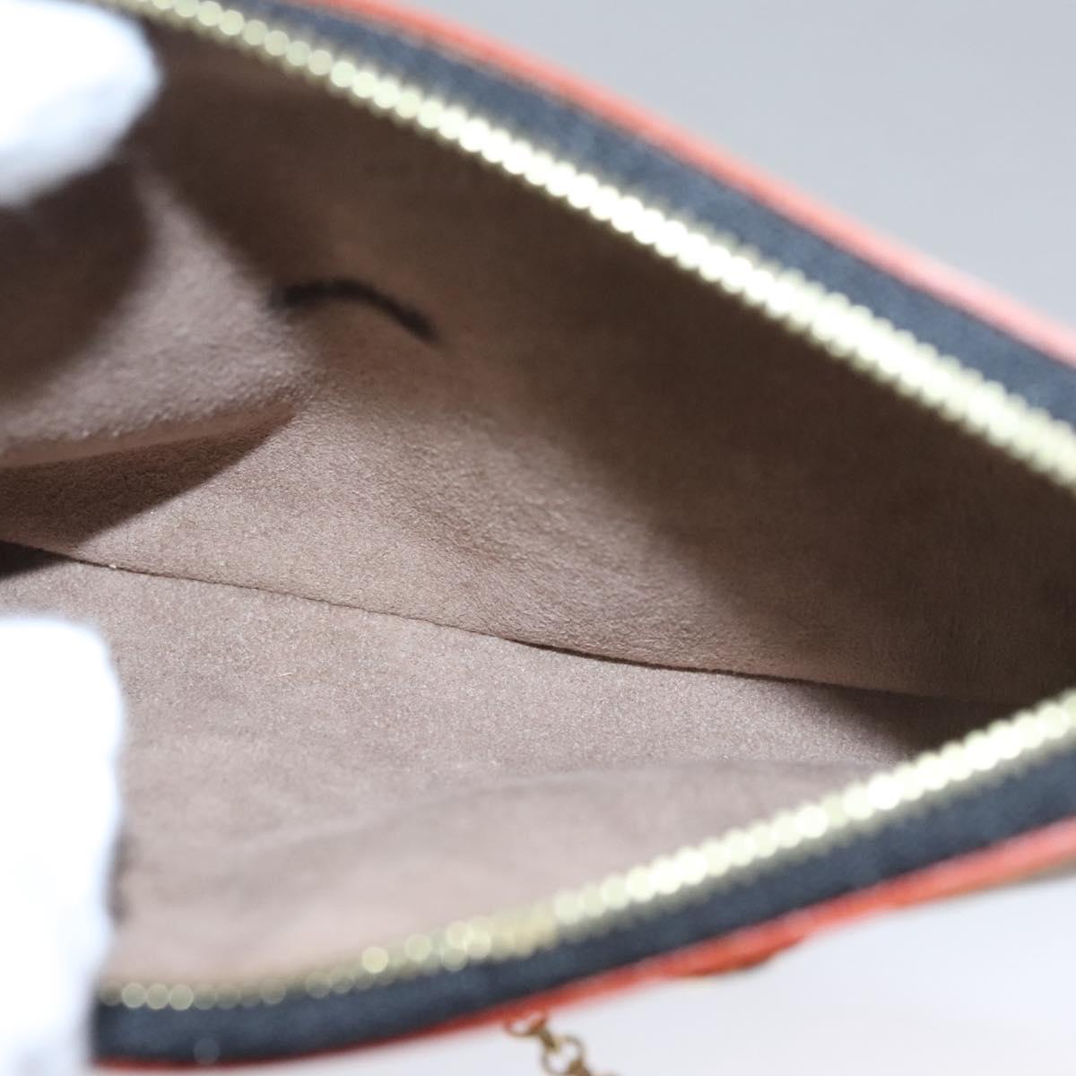 LOUIS VUITTON Multicolor Pochette Mira PM Pouch Black M60099 LV Auth 112528SAV
