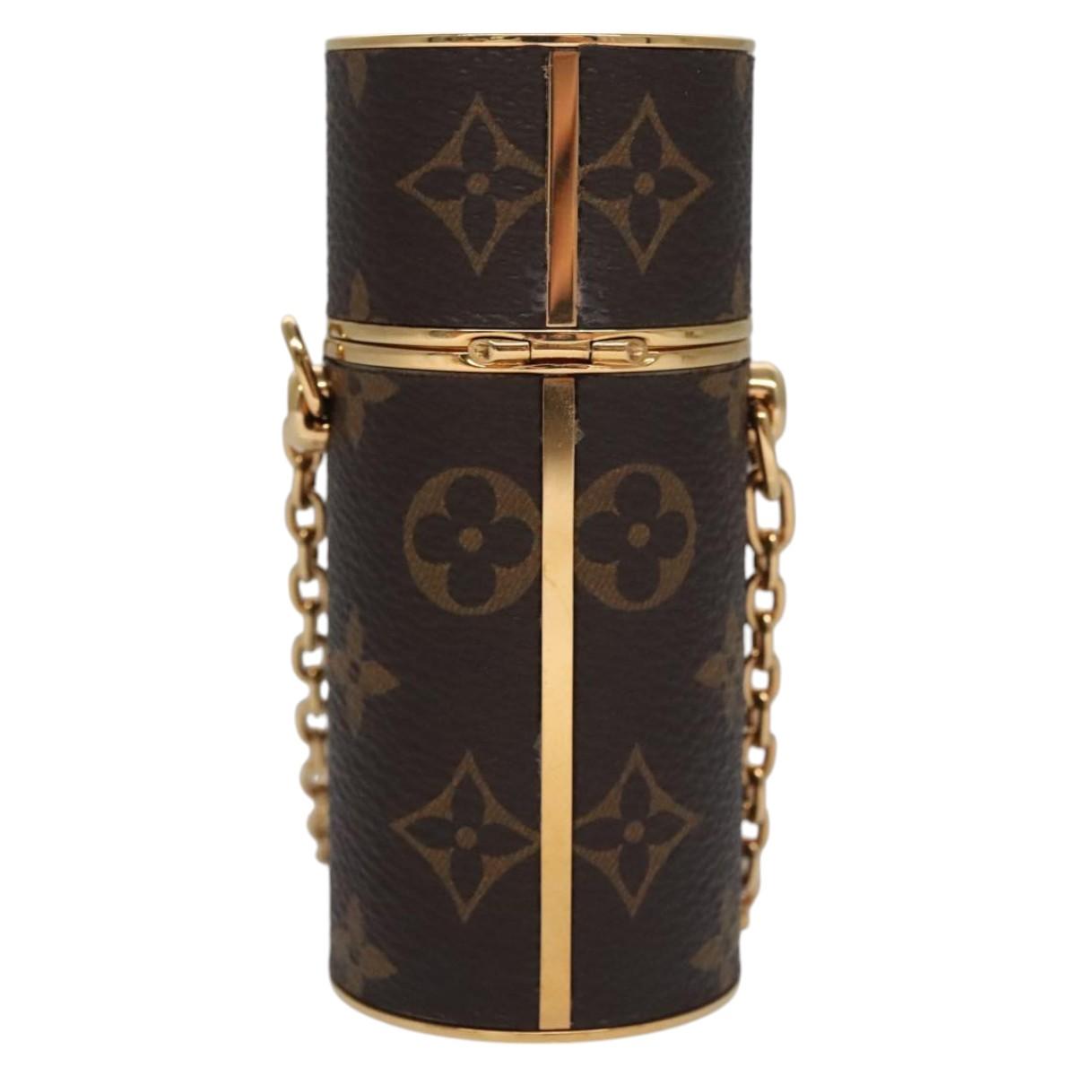 LOUIS VUITTON Monogram Lipstick Case Cosmetic Pouch MP2406 LV Auth 112634