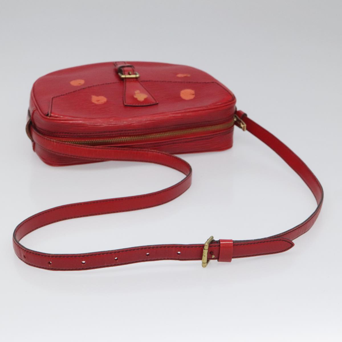 LOUIS VUITTON Epi Jeune Fille MM Shoulder Bag Red M52157 LV Auth 112739