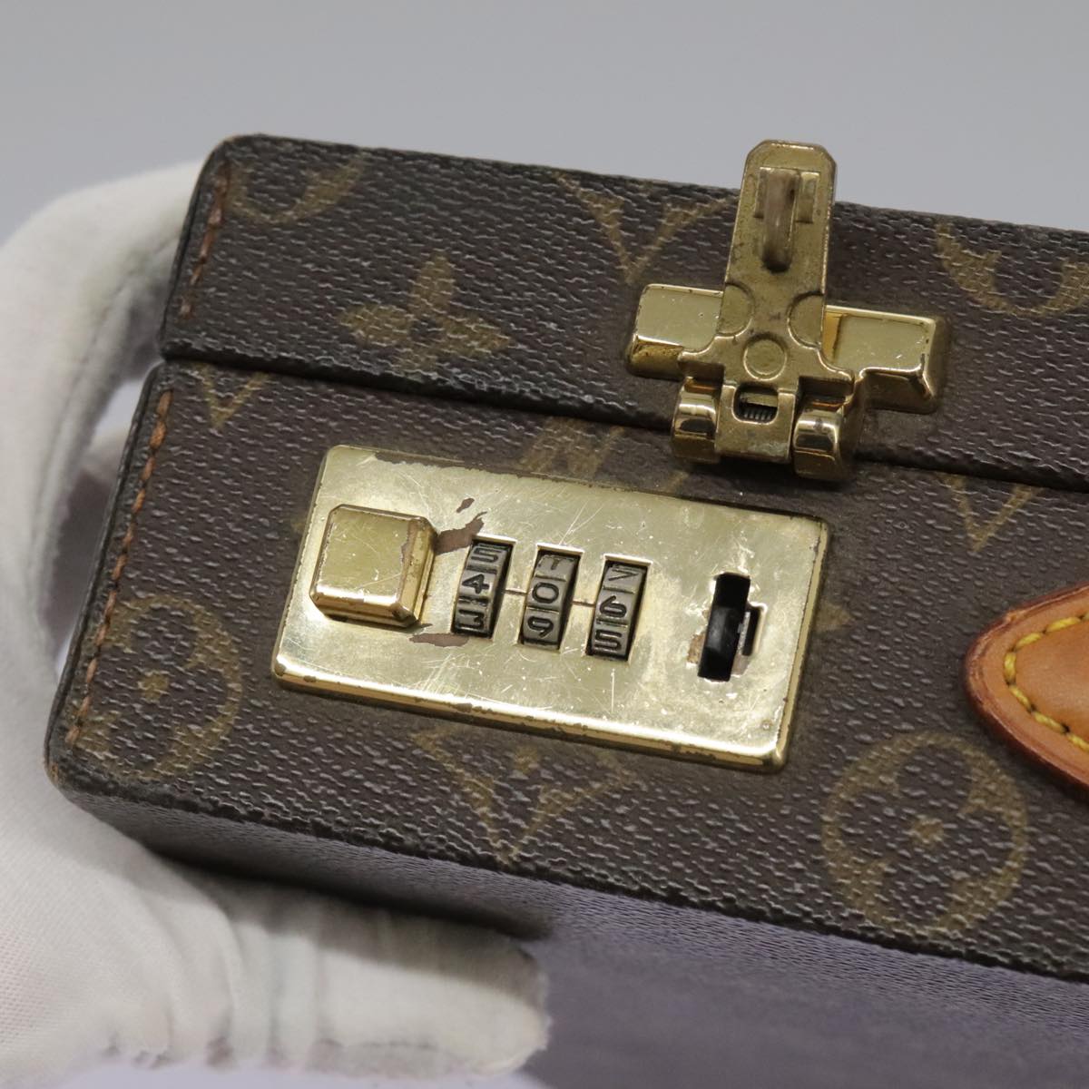 LOUIS VUITTON Monogram Crusher Business Bag M53122 LV Auth 112793