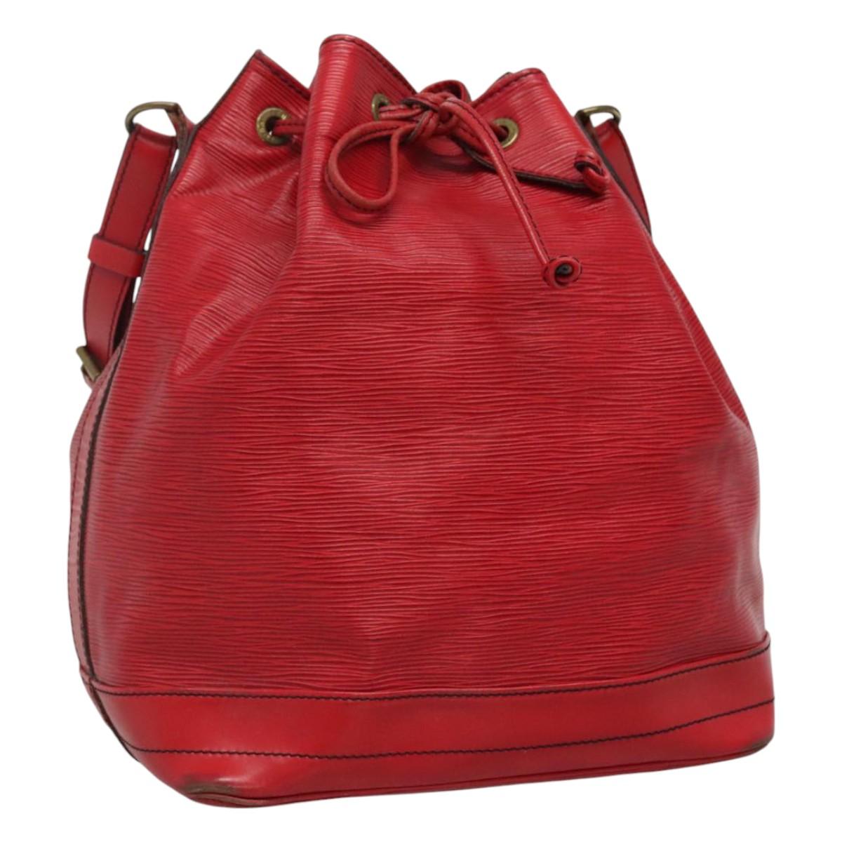 LOUIS VUITTON Epi Noe Shoulder Bag Red M44007 LV Auth 112805