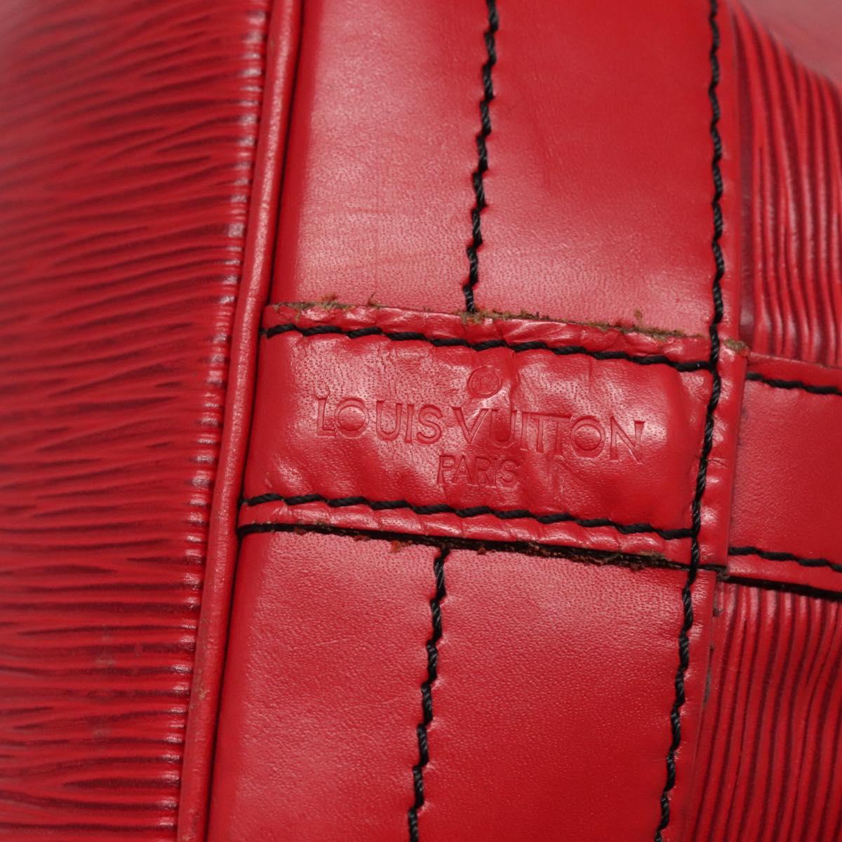 LOUIS VUITTON Epi Noe Shoulder Bag Red M44007 LV Auth 112805