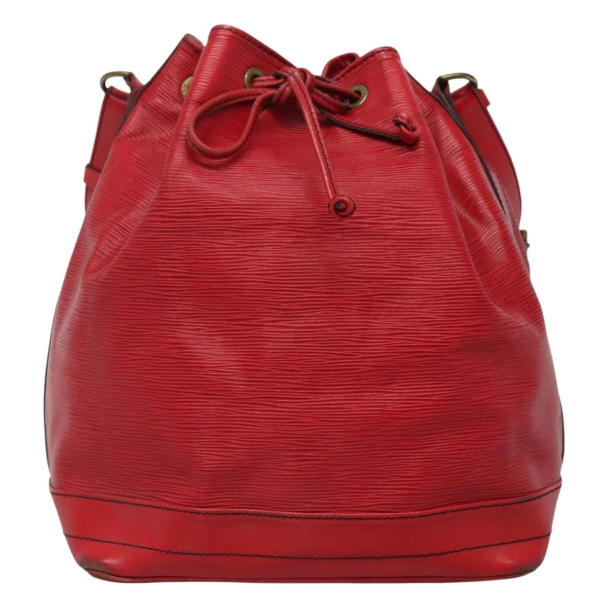 LOUIS VUITTON Epi Noe Shoulder Bag Red M44007 LV Auth 112805