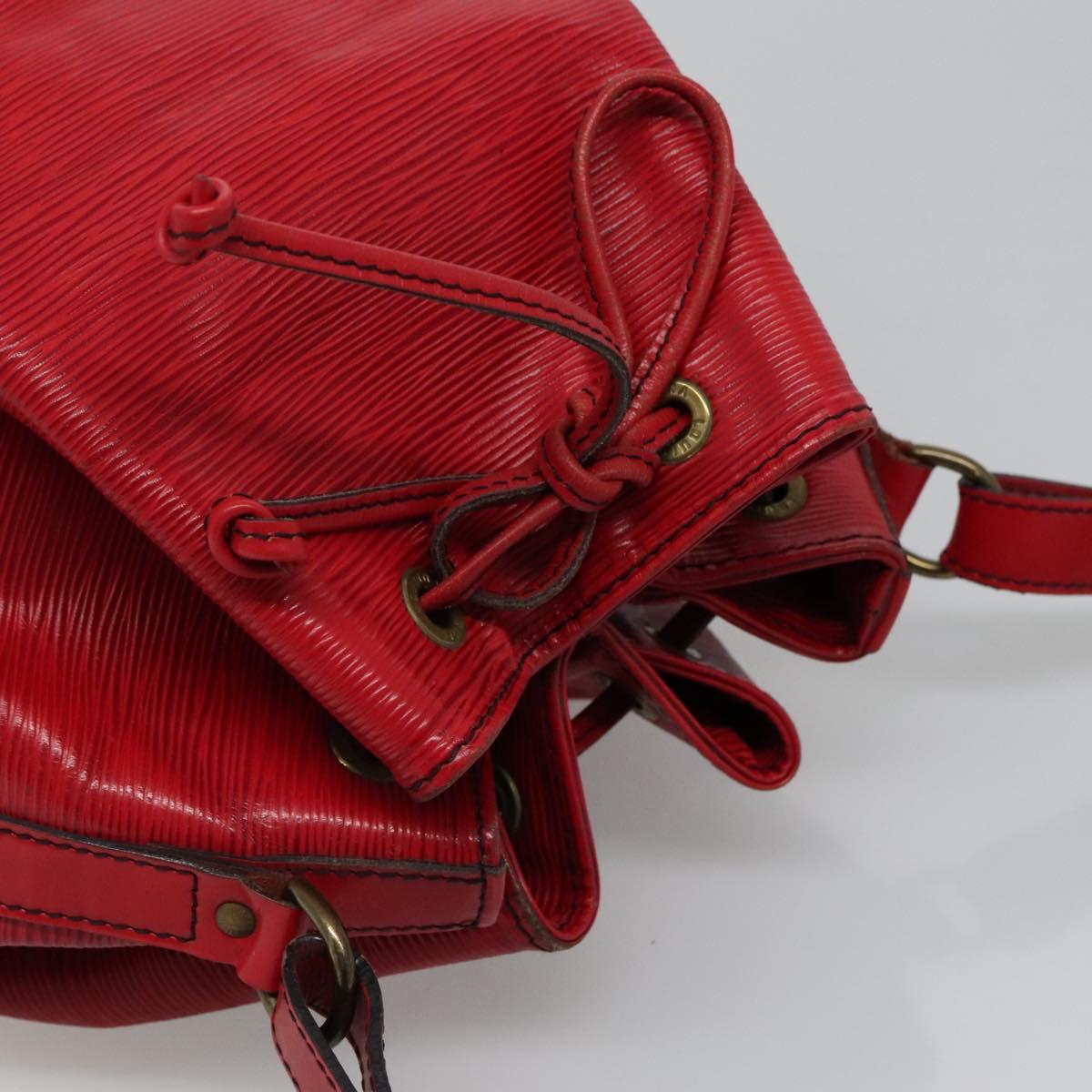 LOUIS VUITTON Epi Noe Shoulder Bag Red M44007 LV Auth 112805