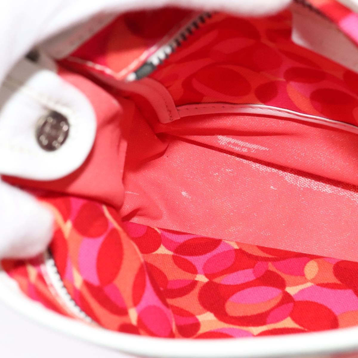 CELINE Shoulder Bag Canvas Red Auth 112849V