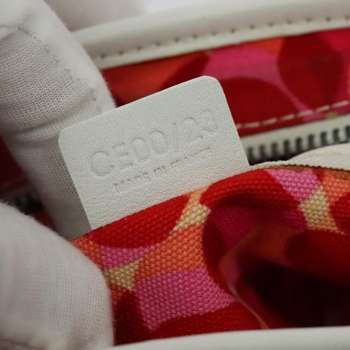 CELINE Shoulder Bag Canvas Red Auth 112849V