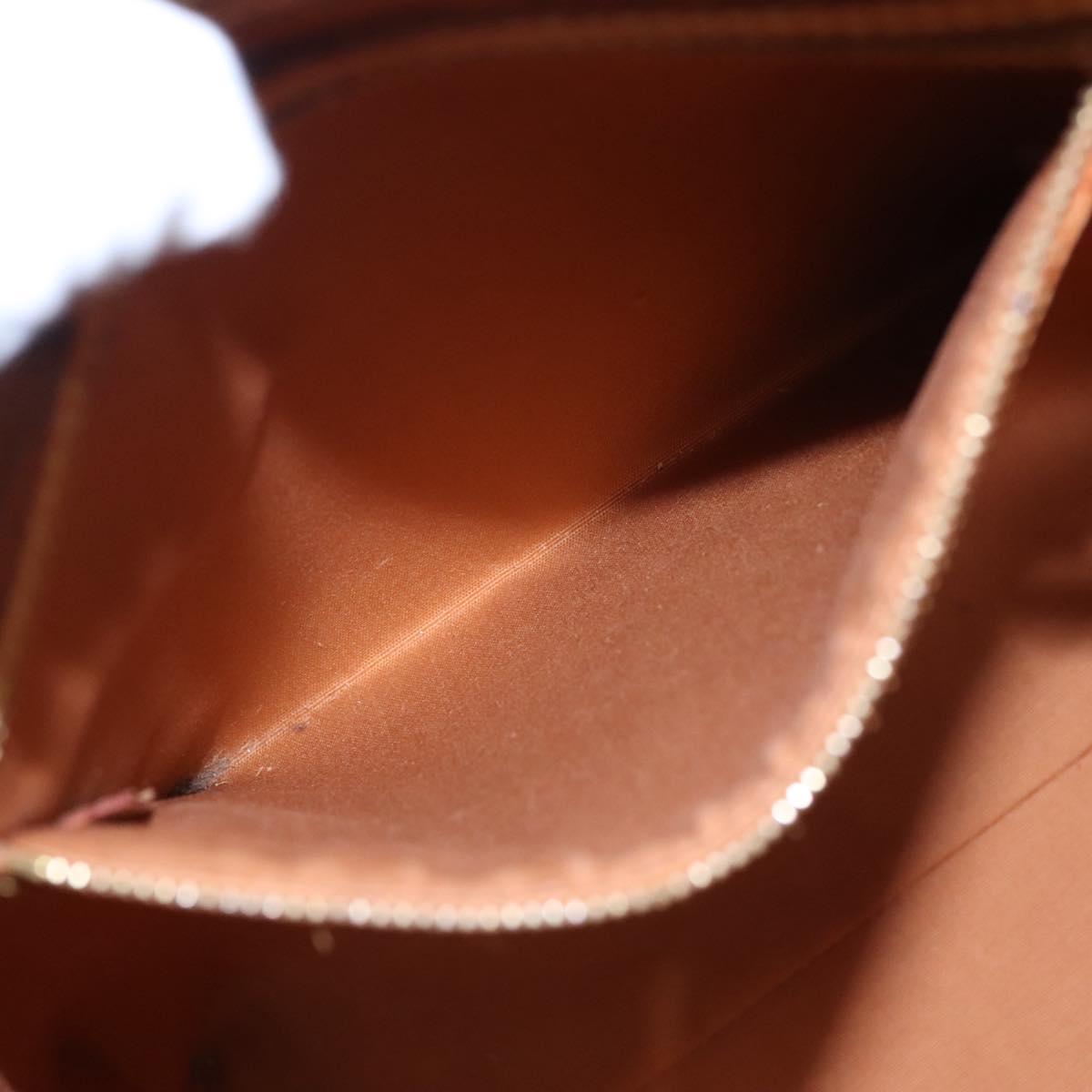 LOUIS VUITTON Monogram Vernis Reade MM Hand Bag Bronze M91143 LV Auth 112870