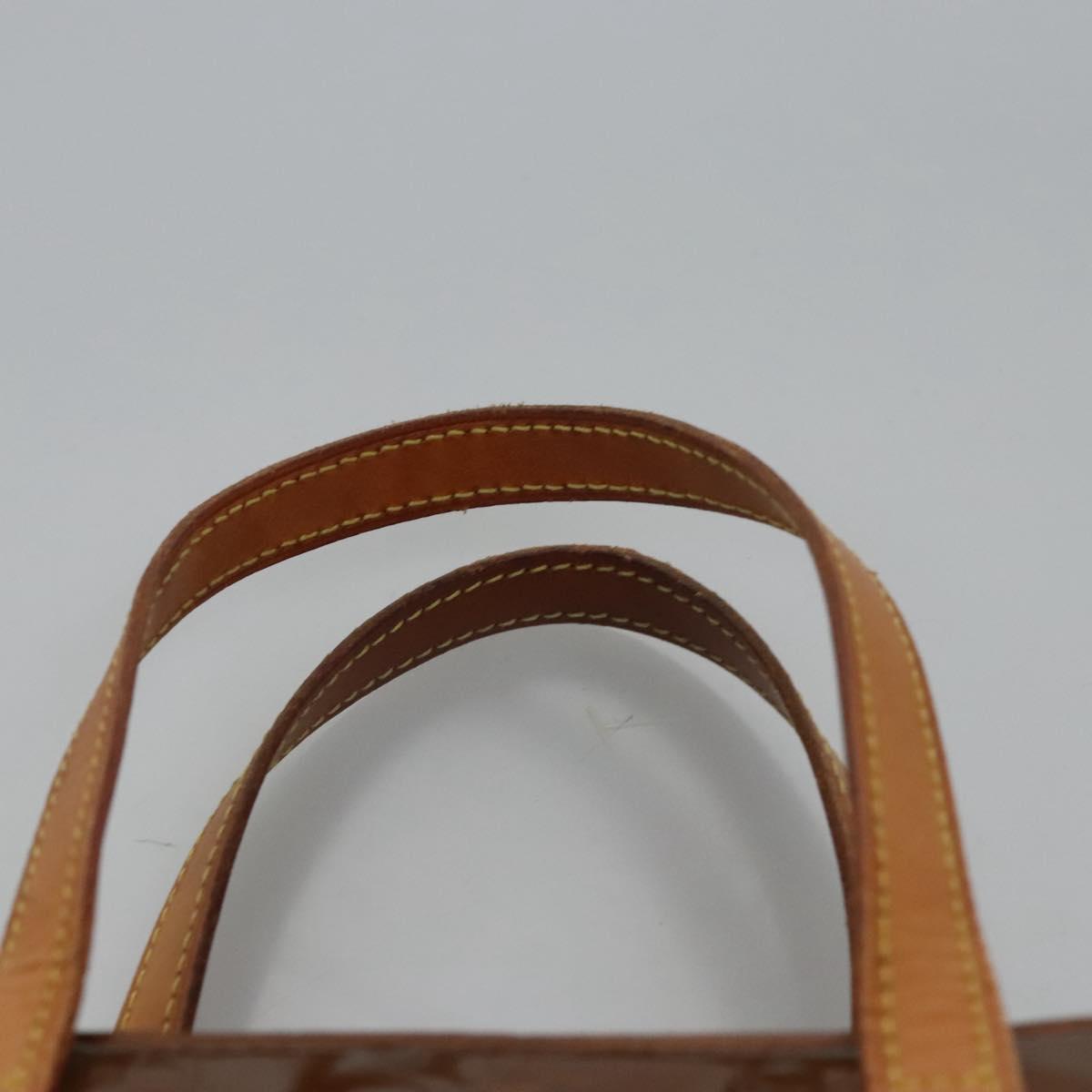 LOUIS VUITTON Monogram Vernis Reade MM Hand Bag Bronze M91143 LV Auth 112870