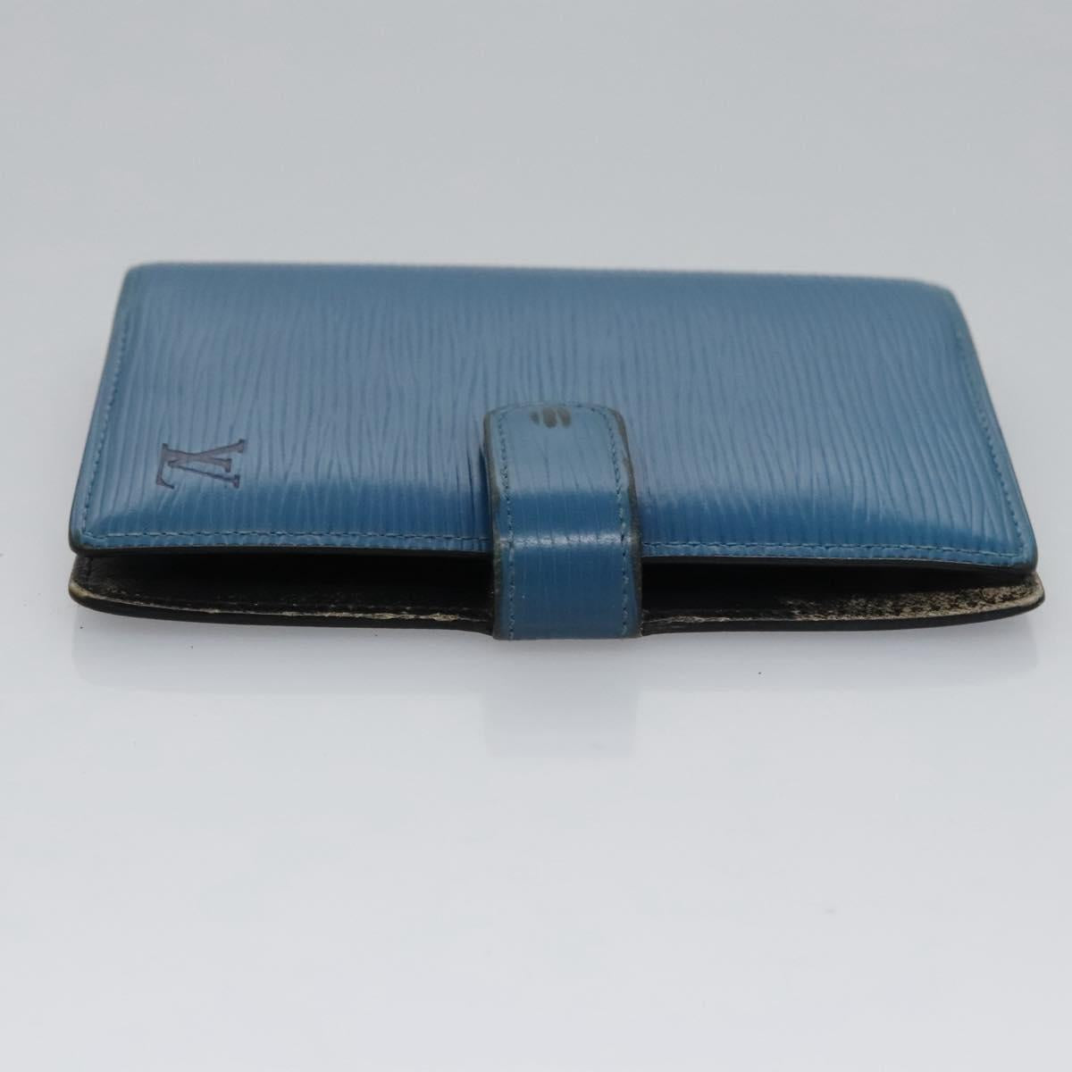 LOUIS VUITTON Epi Agenda PM Day Planner Cover Blue R20055 LV Auth 112872