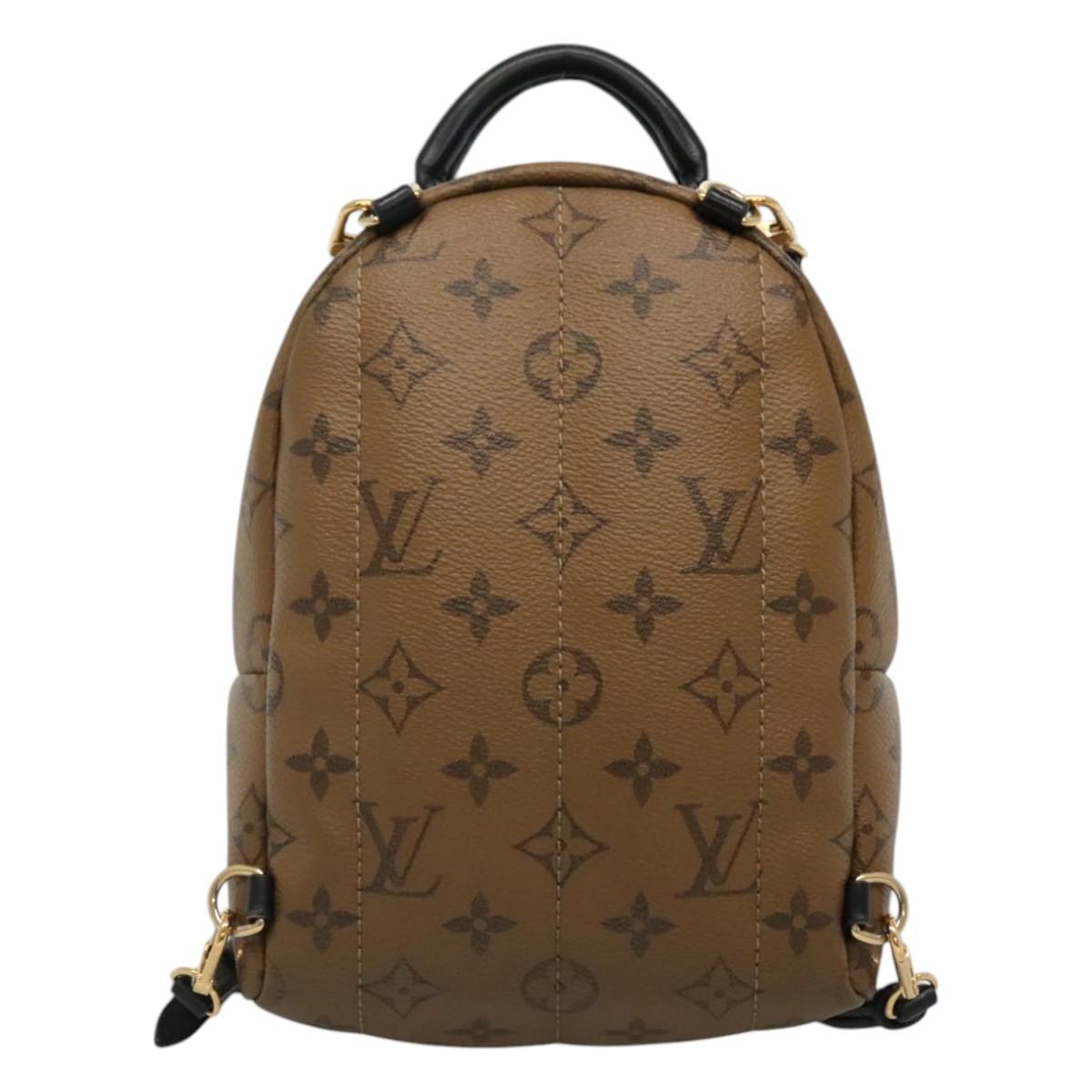 LOUIS VUITTON Monogram Reverse Palm Springs Mini Backpack M42411 LV Auth 112894