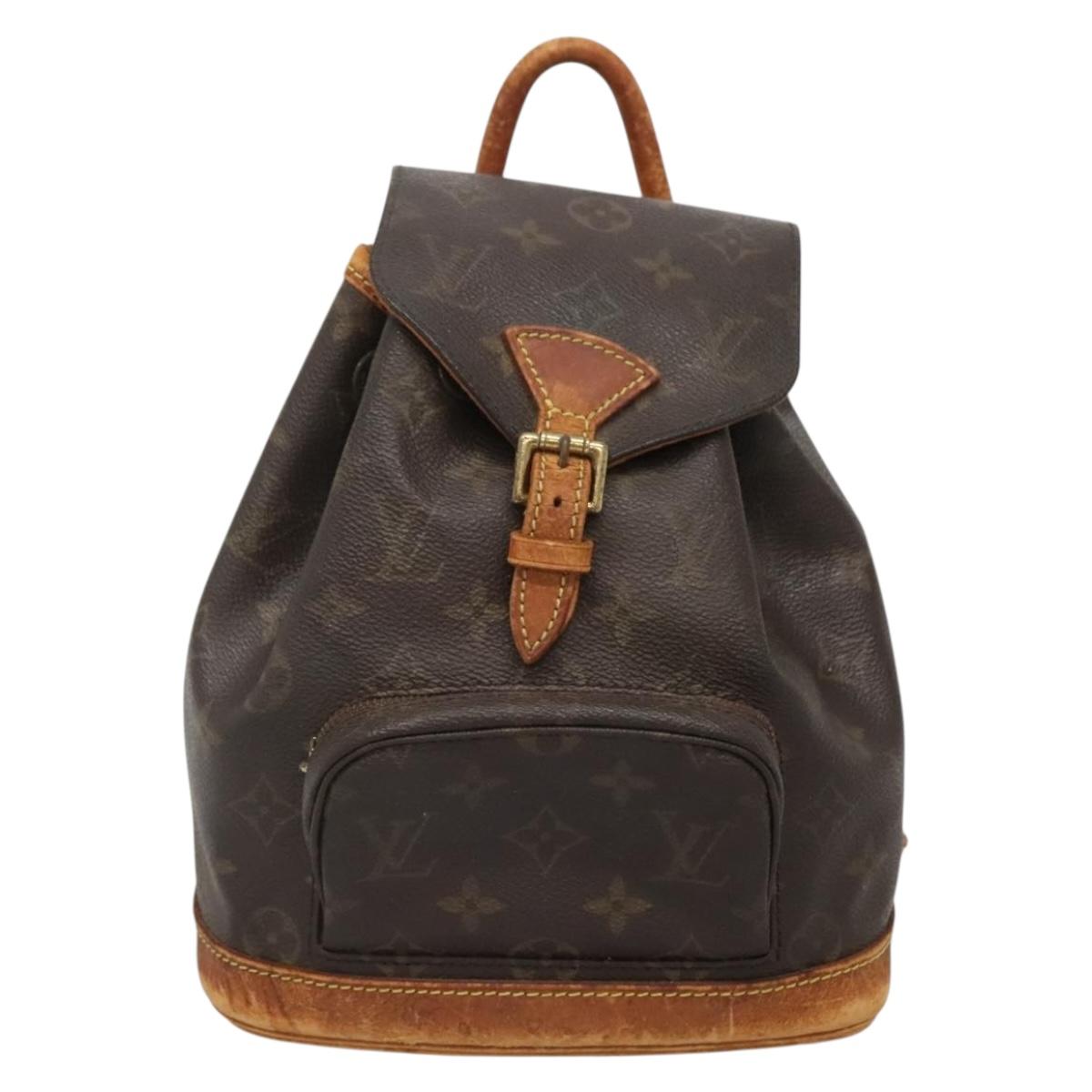 LOUIS VUITTON Monogram Montsouris PM Backpack M51137 LV Auth 112901