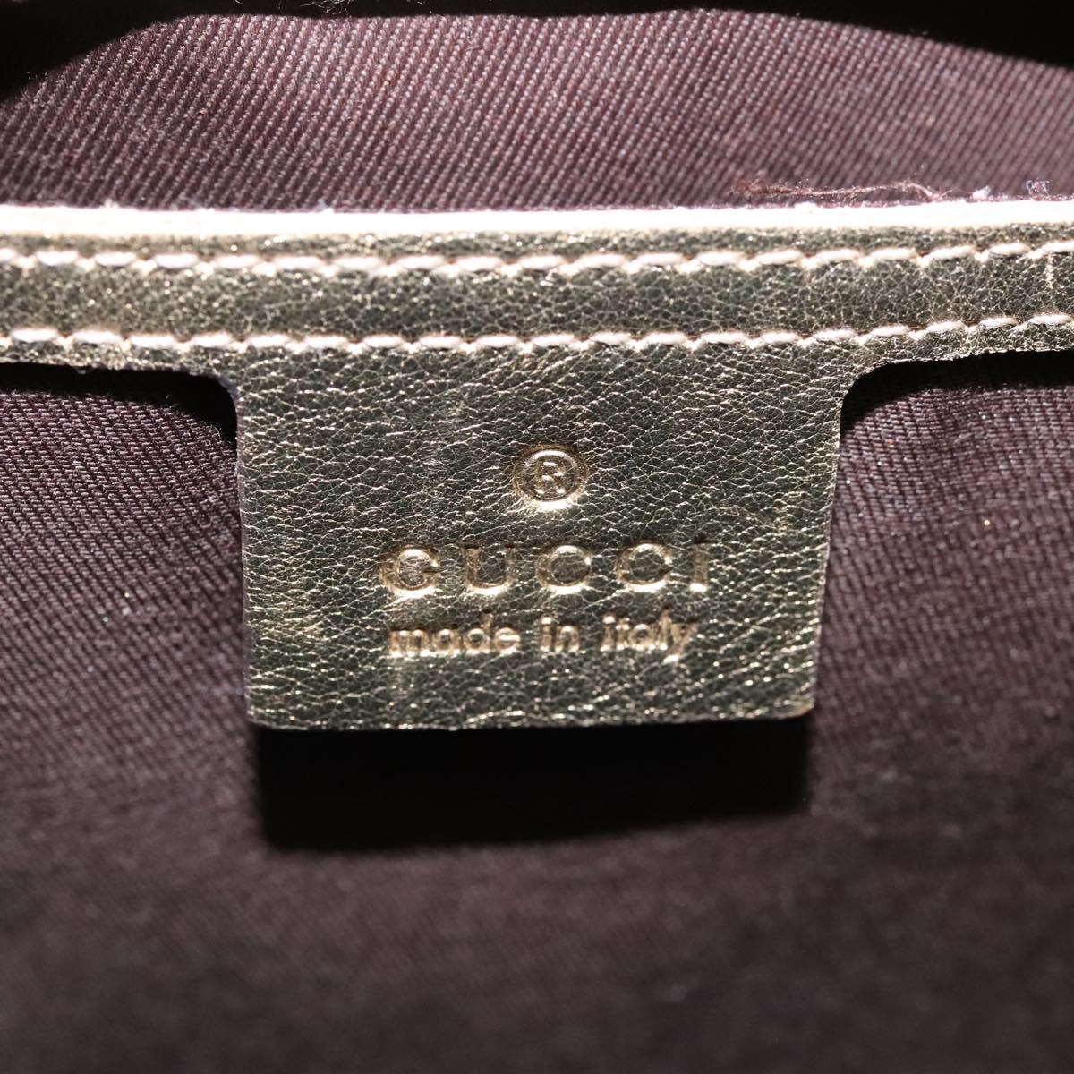 GUCCI GG Crystal Shoulder Bag Beige 197953 Auth 112921