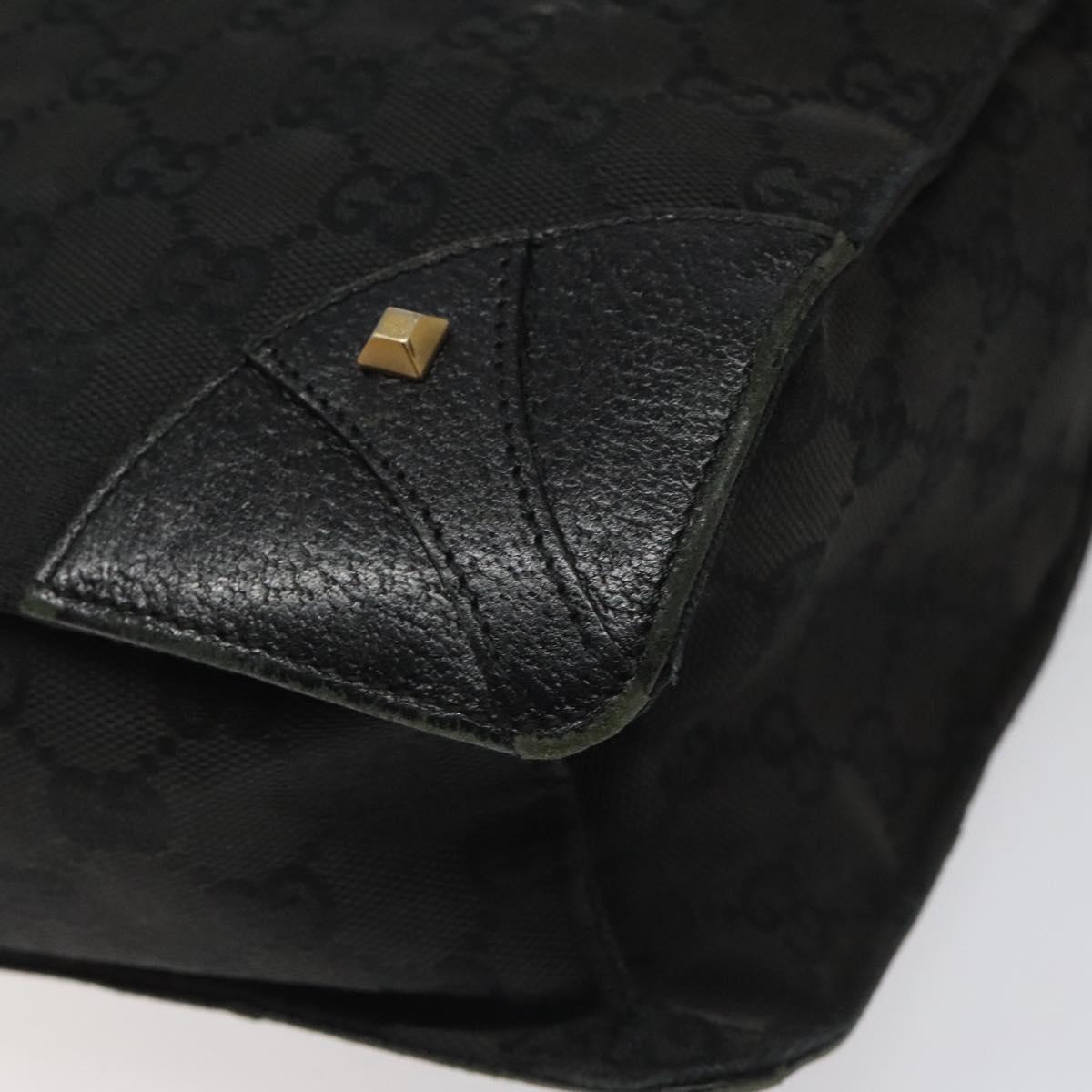 GUCCI GG Canvas Tote Bag Black 120898 Auth 112927
