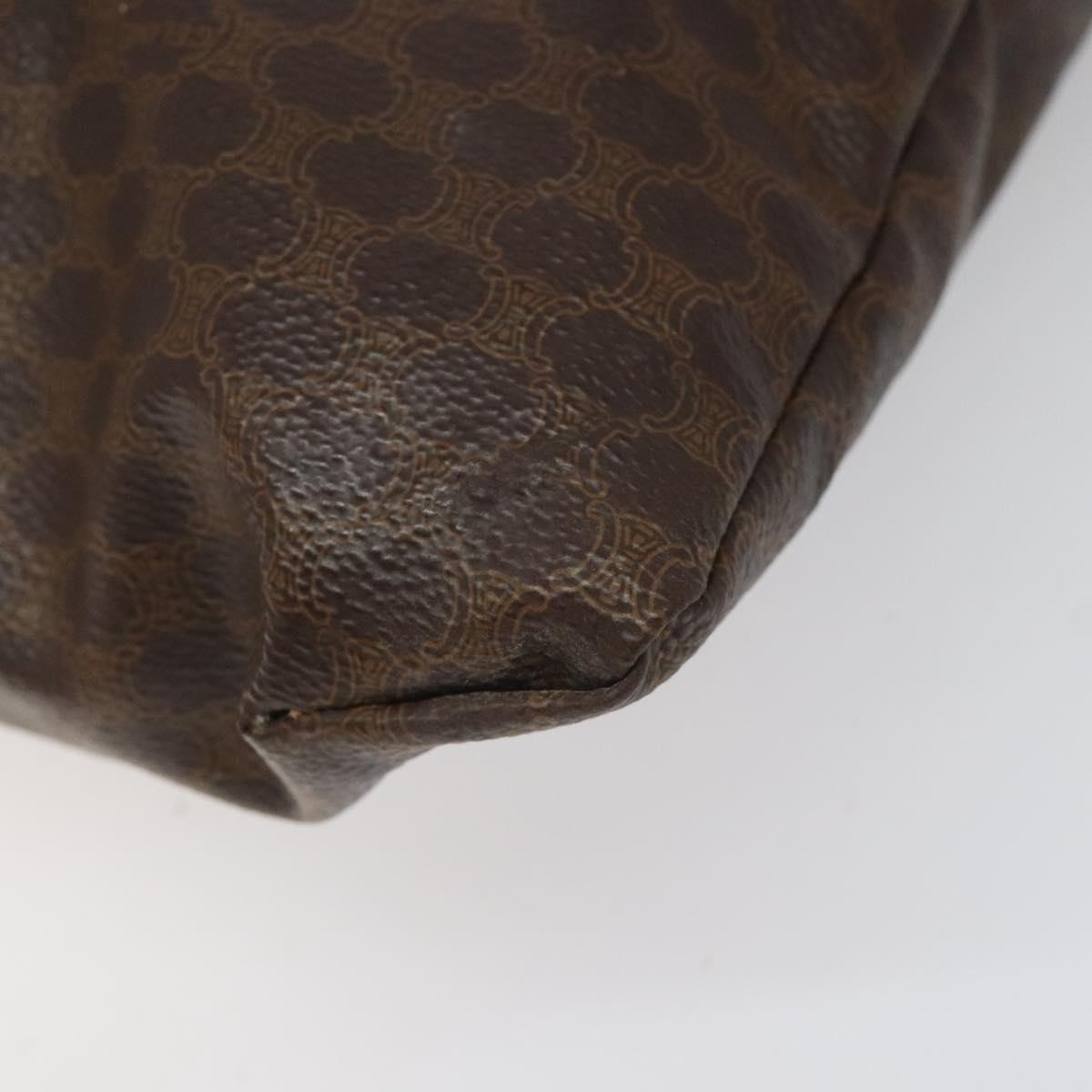 CELINE Macadam Canvas Tote Bag PVC Brown Auth 112928