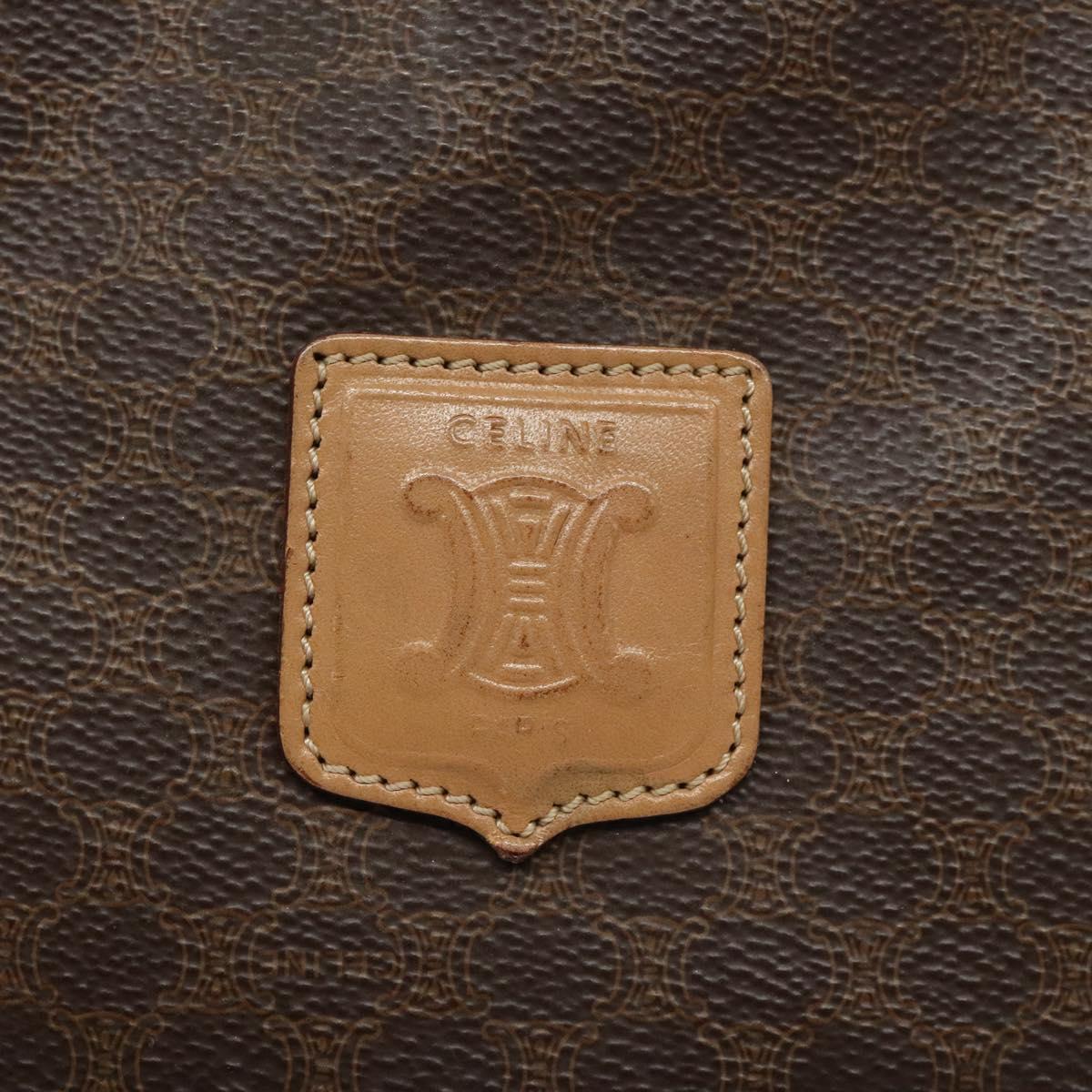 CELINE Macadam Canvas Tote Bag PVC Brown Auth 112928