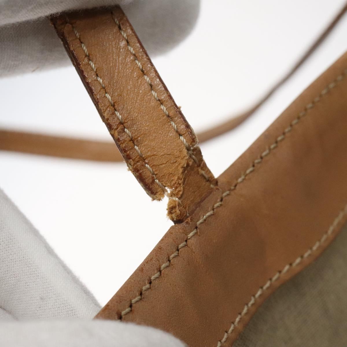 CELINE Macadam Canvas Tote Bag PVC Brown Auth 112928