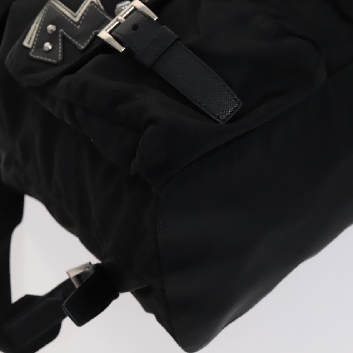 PRADA Backpack Nylon Black Auth 112941V