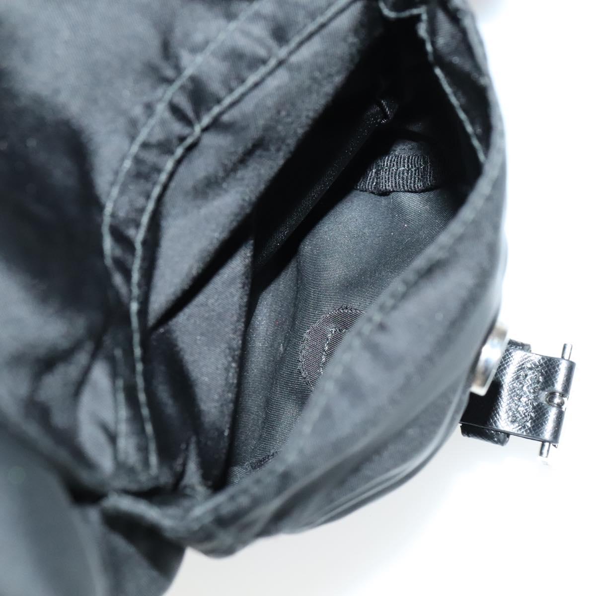 PRADA Backpack Nylon Black Auth 112941V