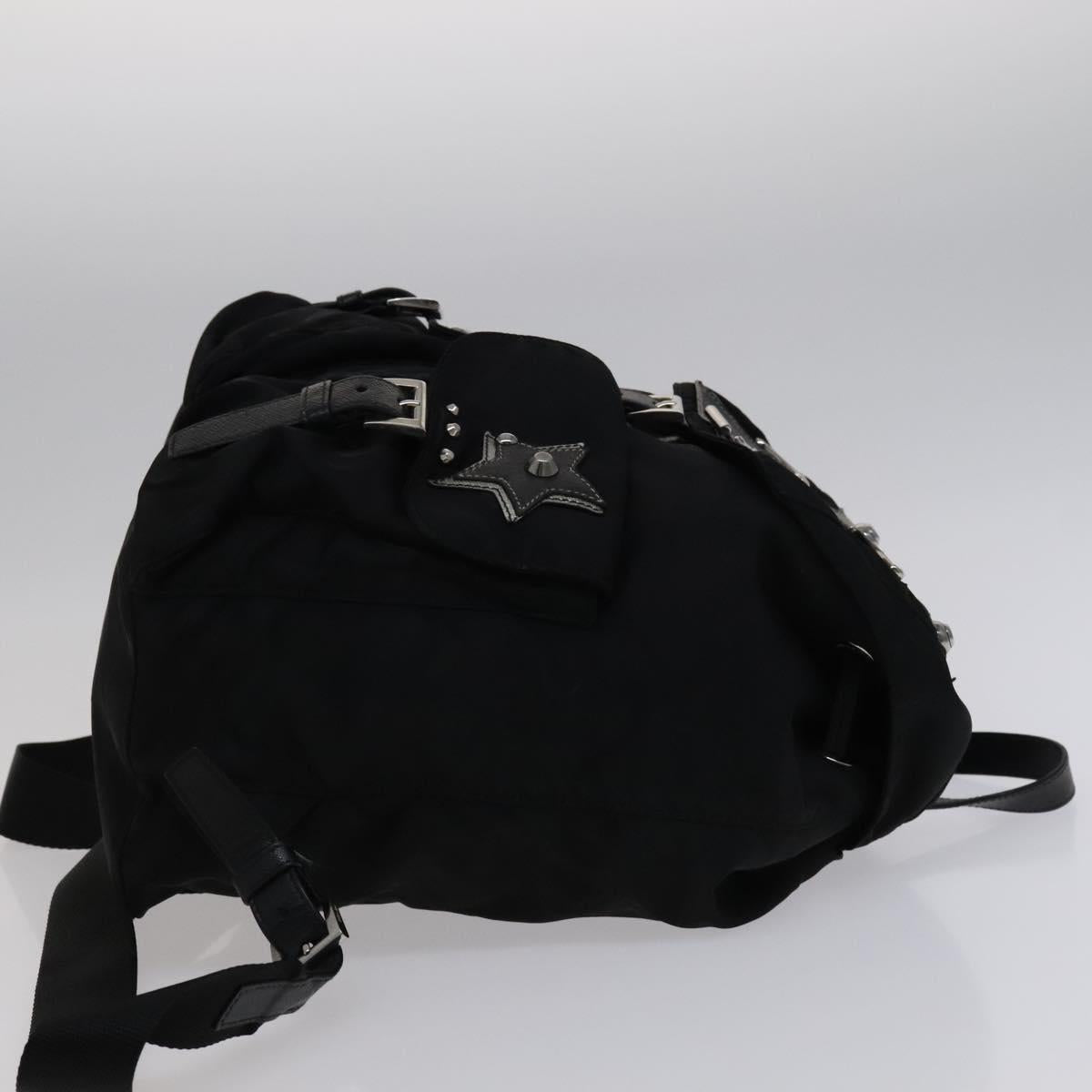 PRADA Backpack Nylon Black Auth 112941V