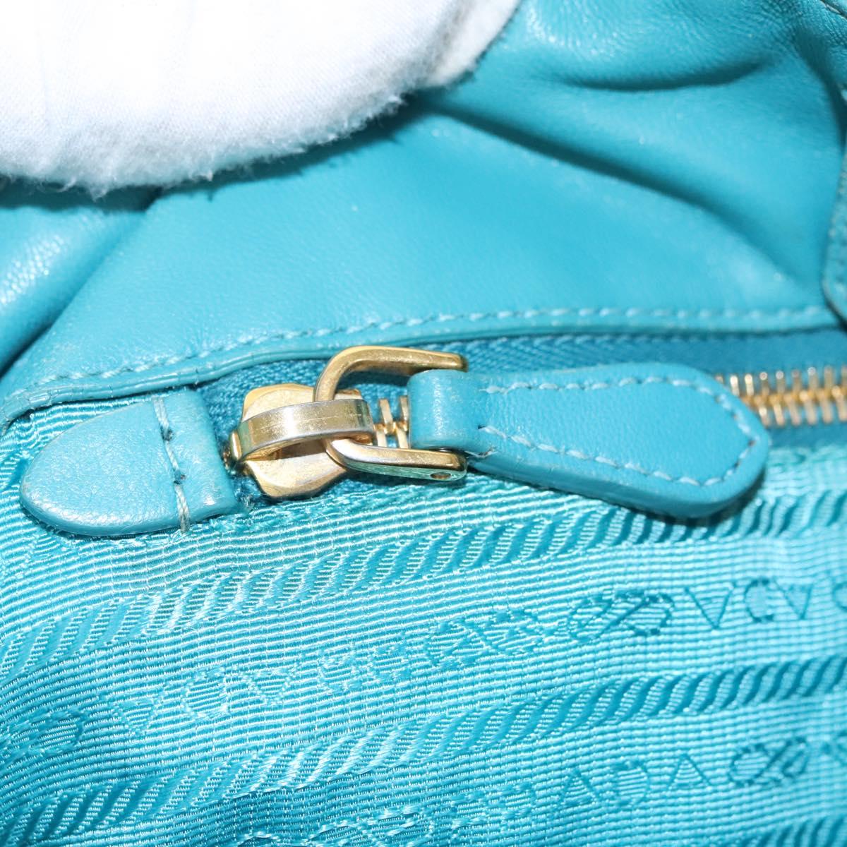 PRADA Hand Bag Nylon Green Auth 112942
