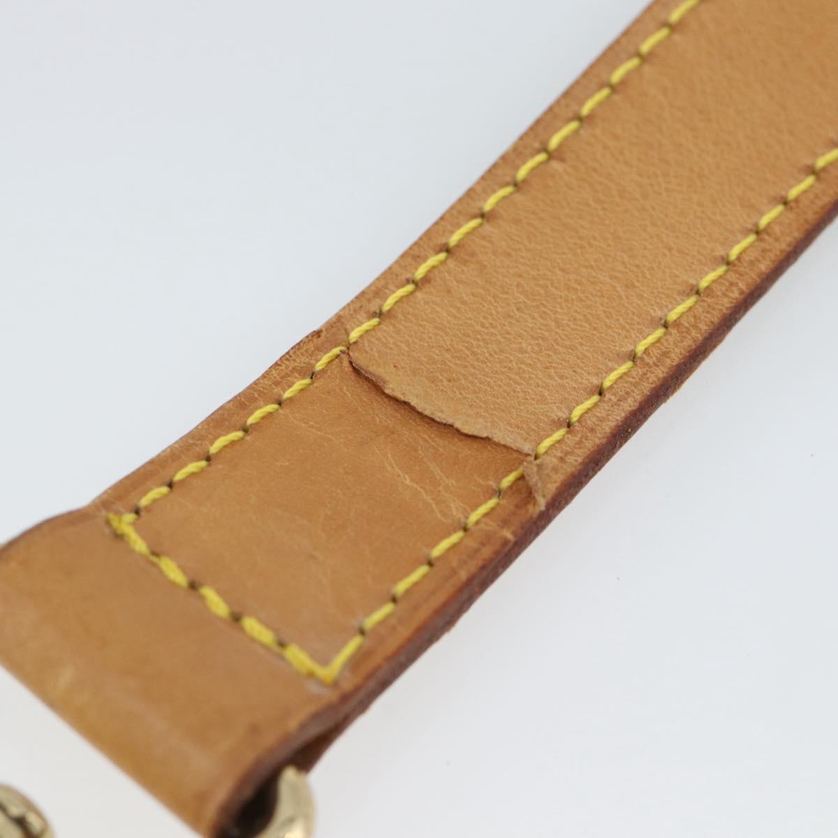 LOUIS VUITTON Adjustable Shoulder Strap Leather 36.6""-43.7"" Beige Auth 112950