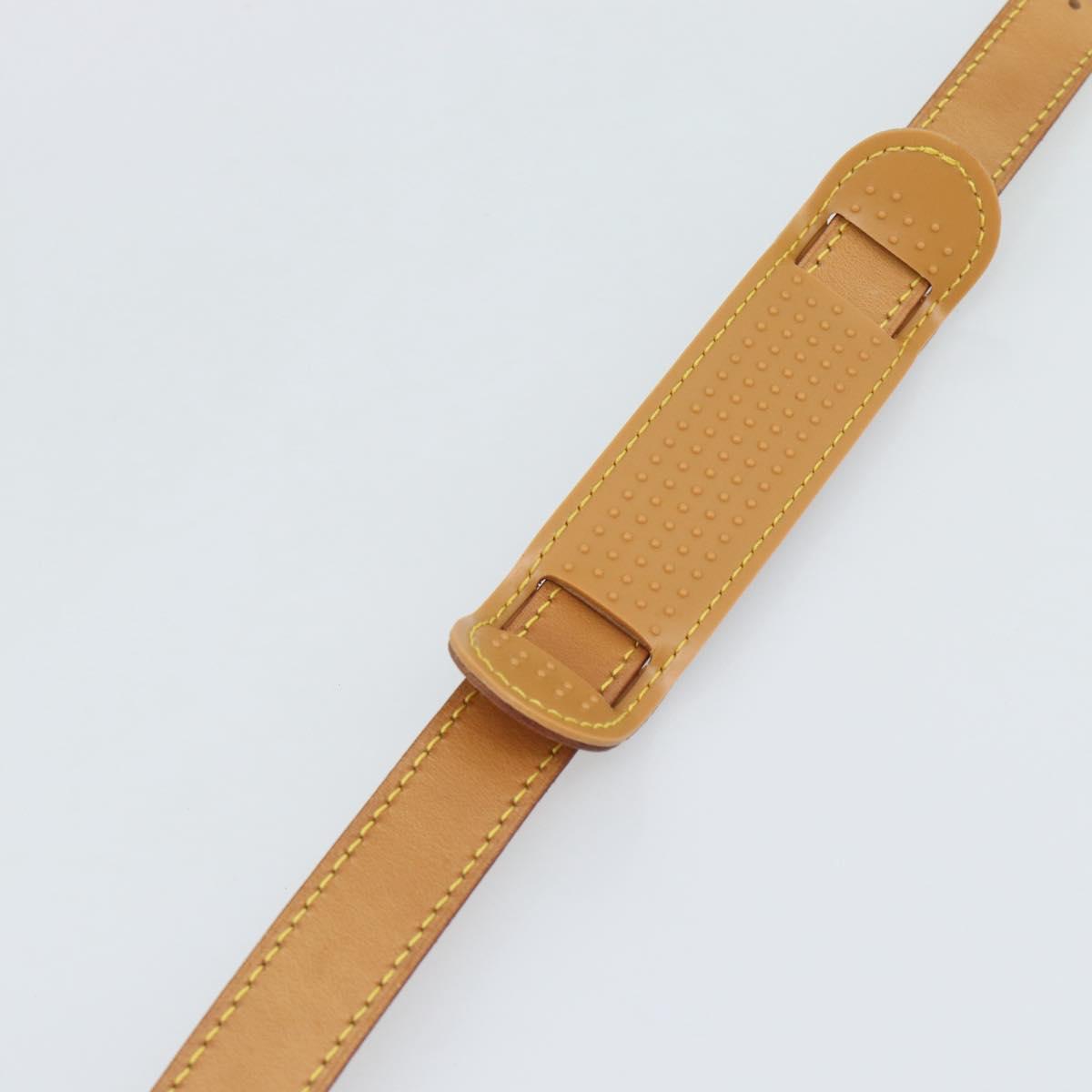LOUIS VUITTON Adjustable Shoulder Strap Leather 36.6""-43.7"" Beige Auth 112950