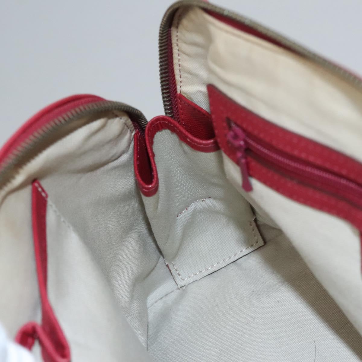 BURBERRY Nova Check Hand Bag Canvas Beige Auth 112951