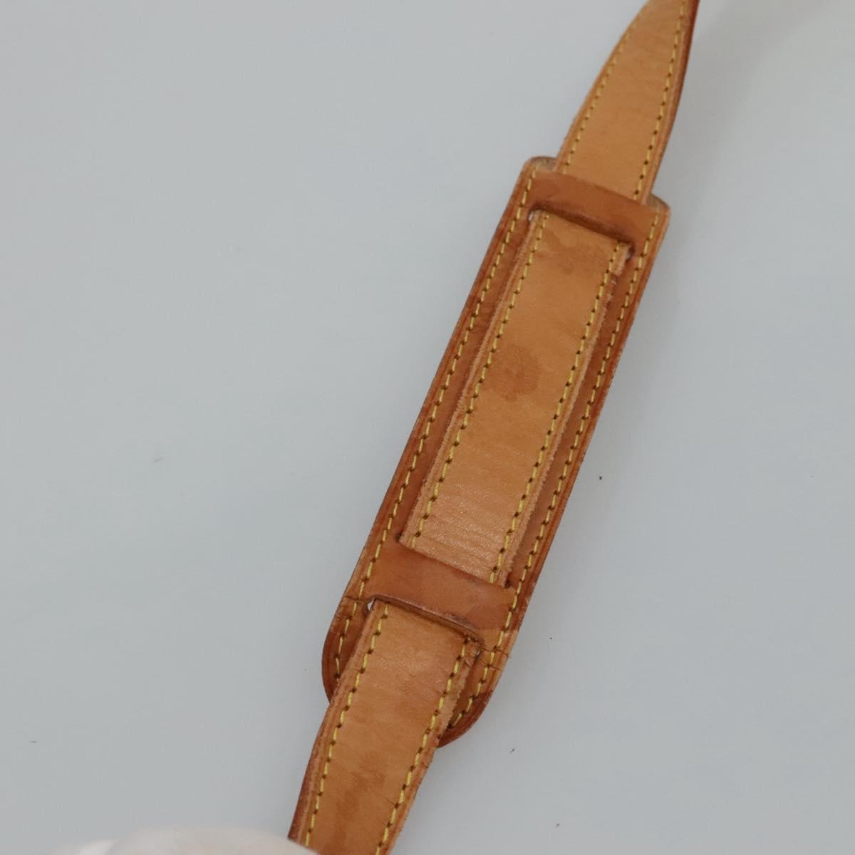 LOUIS VUITTON Adjustable Shoulder Strap Leather 36.2""""""""-43.3"""""""" Beige Auth 112956