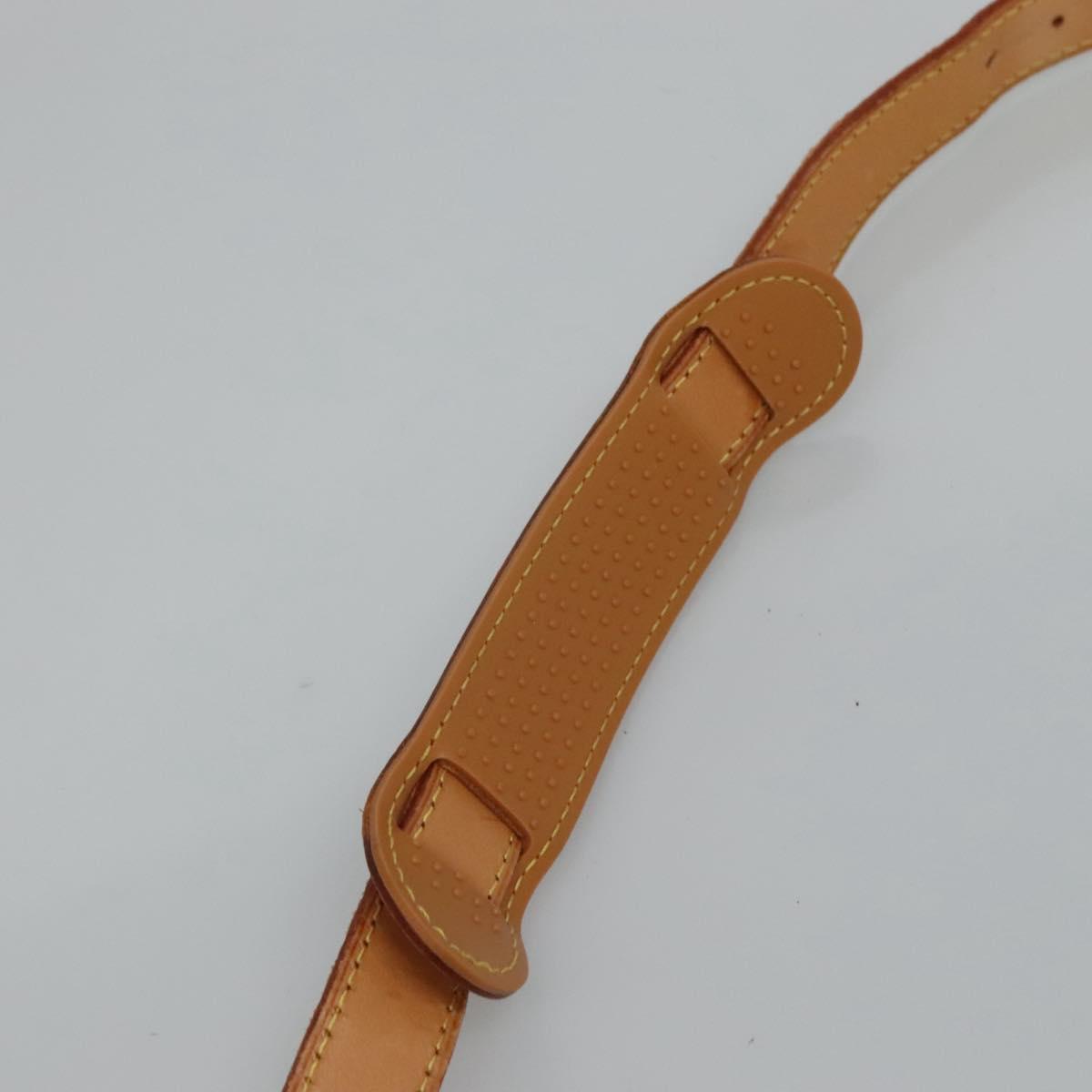 LOUIS VUITTON Adjustable Shoulder Strap Leather 36.2""""""""-43.3"""""""" Beige Auth 112956