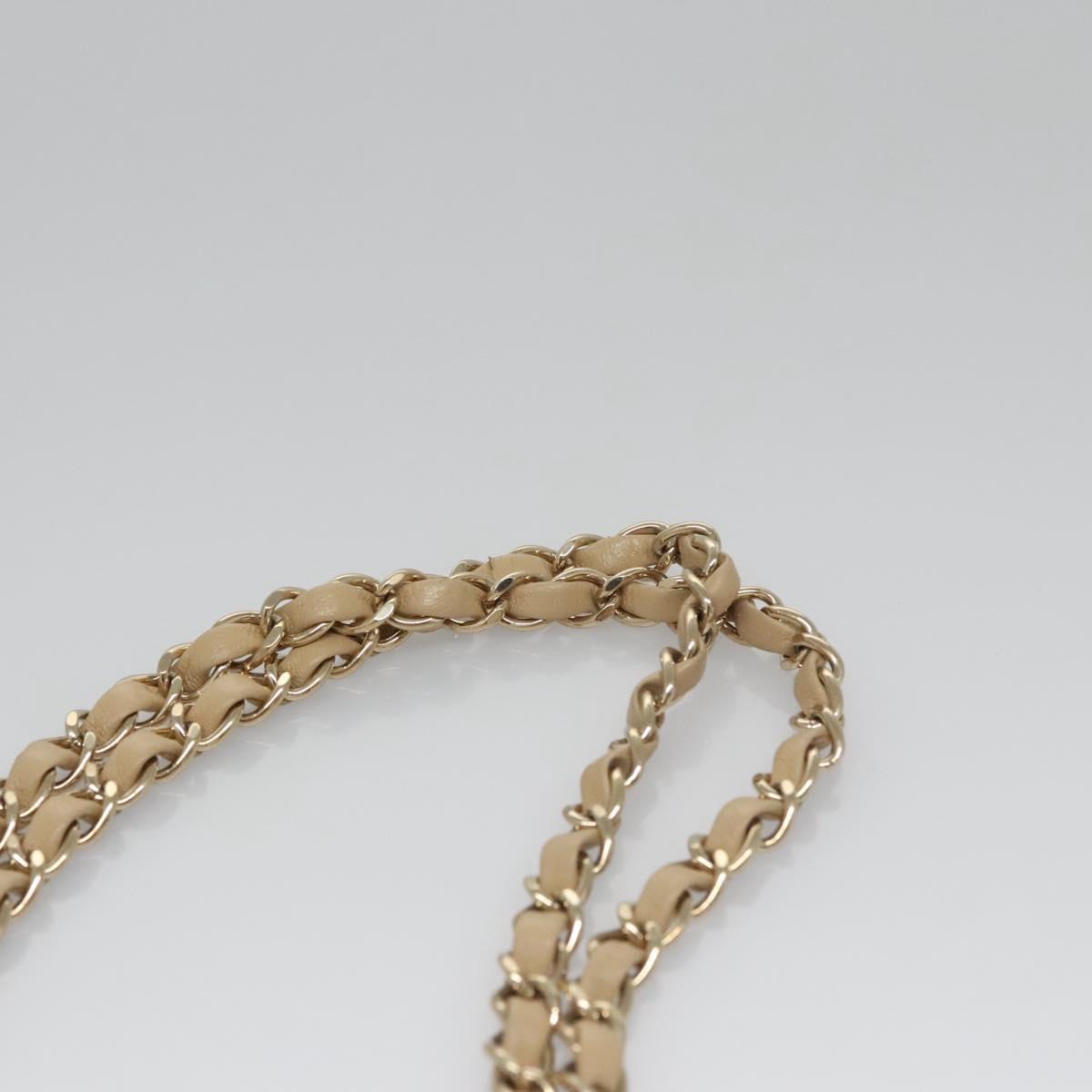 CHANEL Matelasse 25 Border Double Flap Chain Hand Cotton Red CC Auth 112984V