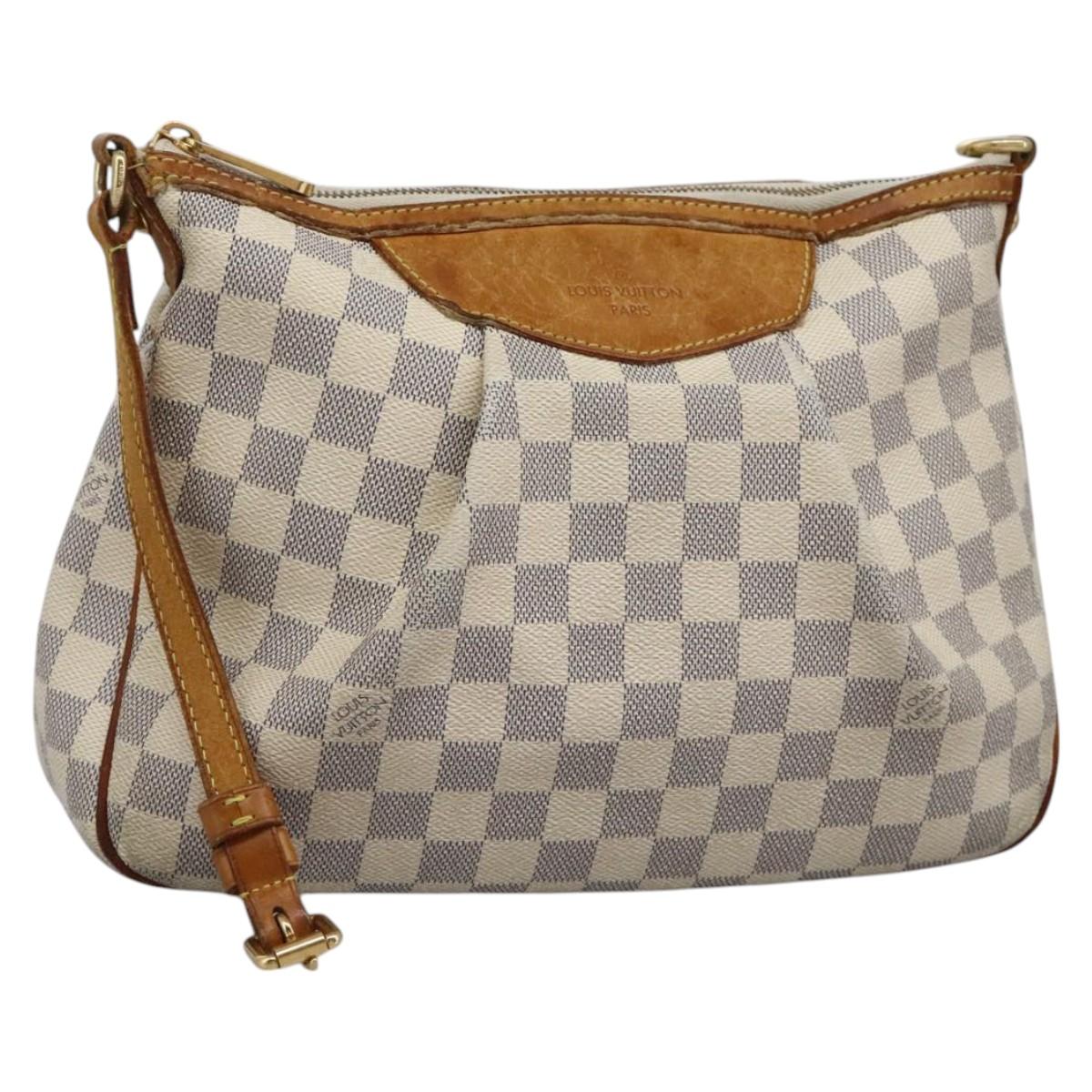 LOUIS VUITTON Damier Azur Siracusa PM Shoulder Bag N41113 LV Auth 113002