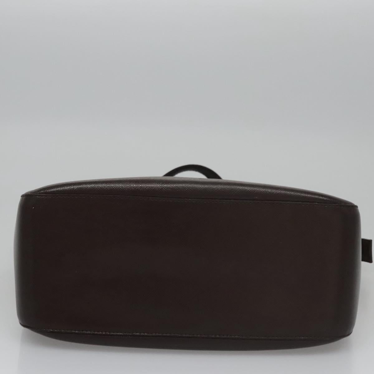 BURBERRY Nova Check Hand Bag Canvas Beige Auth 113053