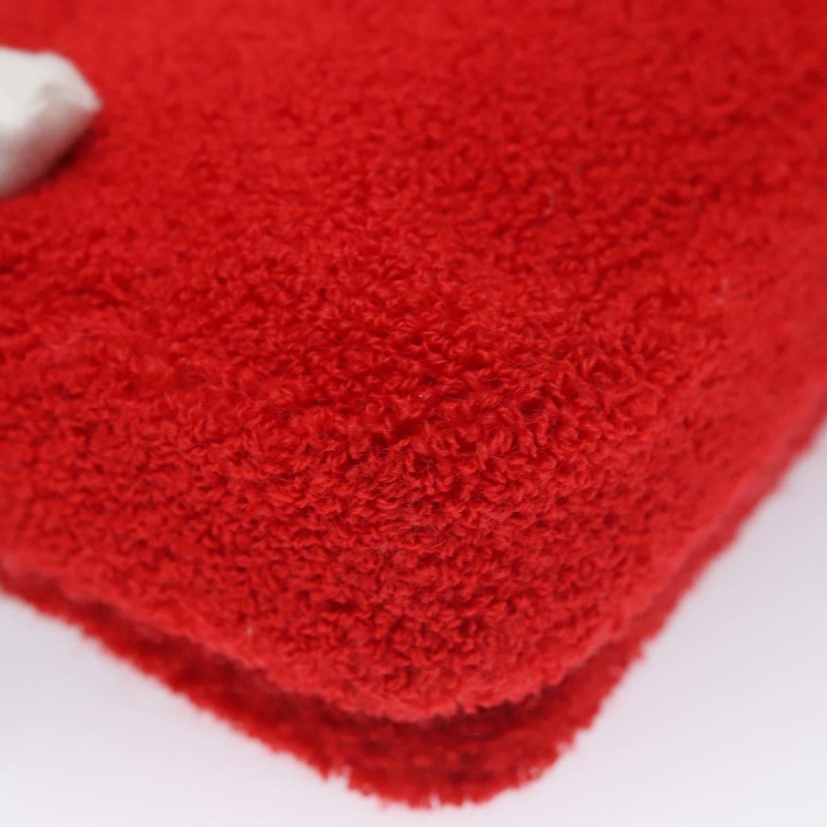 BURBERRY Chain Shoulder Bag pile Red Auth 113077V