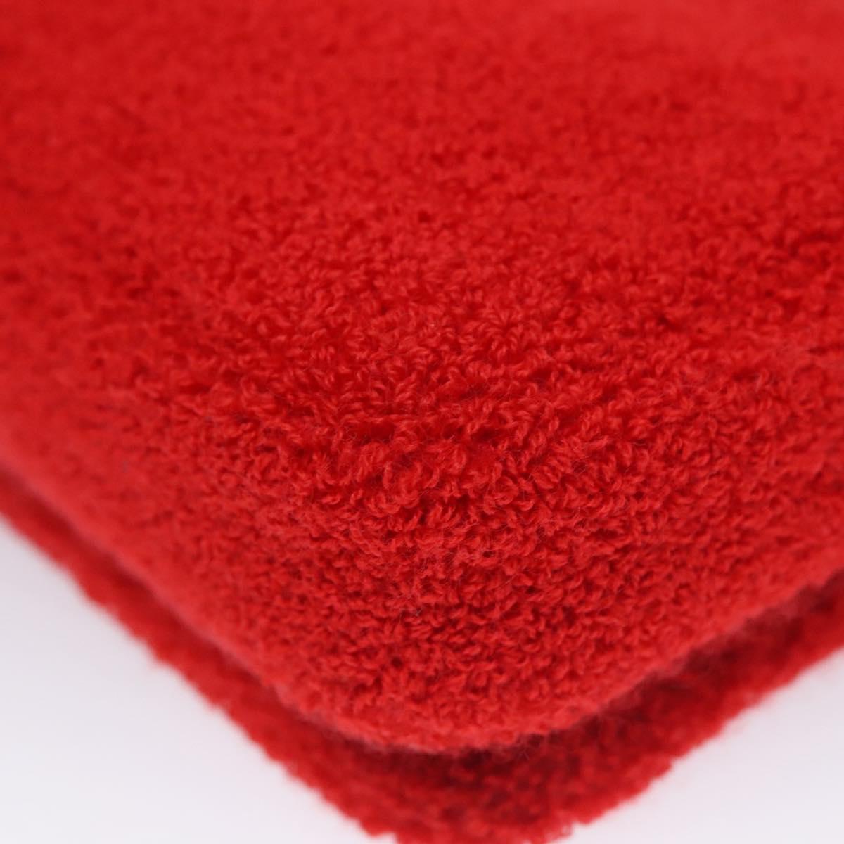 BURBERRY Chain Shoulder Bag pile Red Auth 113077V