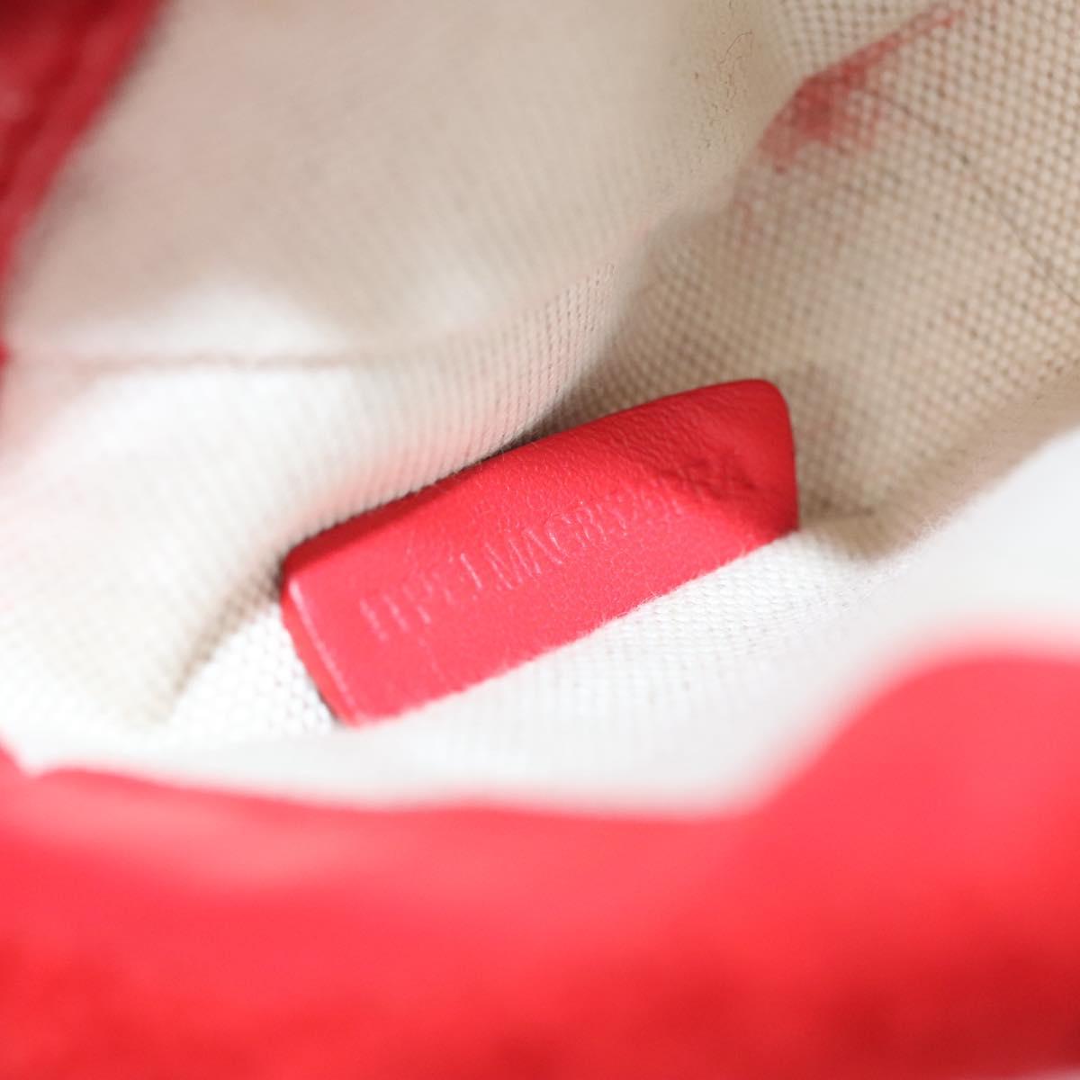 BURBERRY Chain Shoulder Bag pile Red Auth 113077V