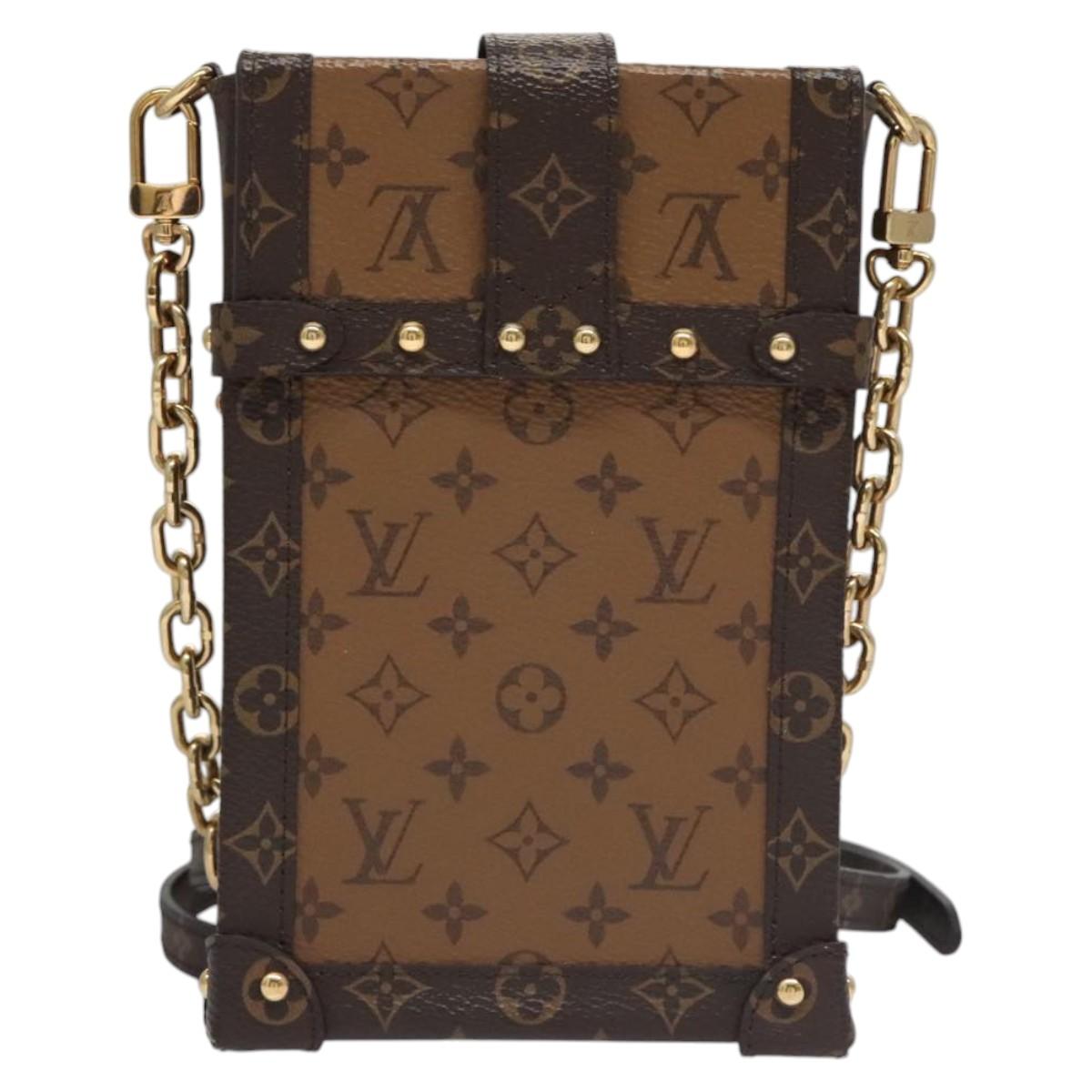 LOUIS VUITTON Reverse Pochette Trunk Vertical Shoulder Bag M67873 Auth 113104SAM