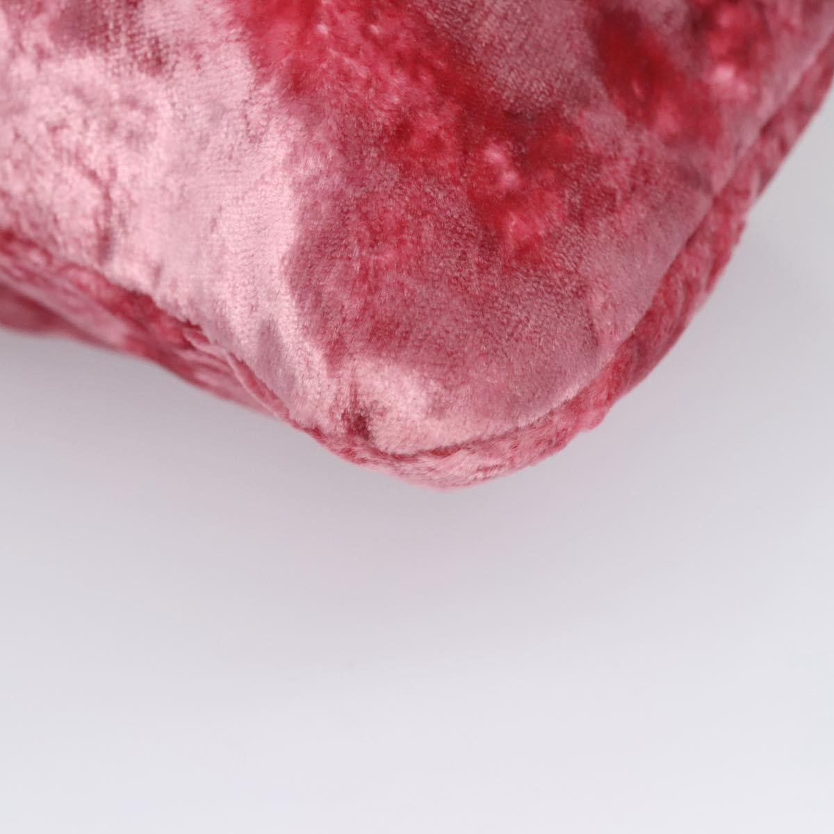 Miu Miu Pouch Velor Pink Auth 113113V