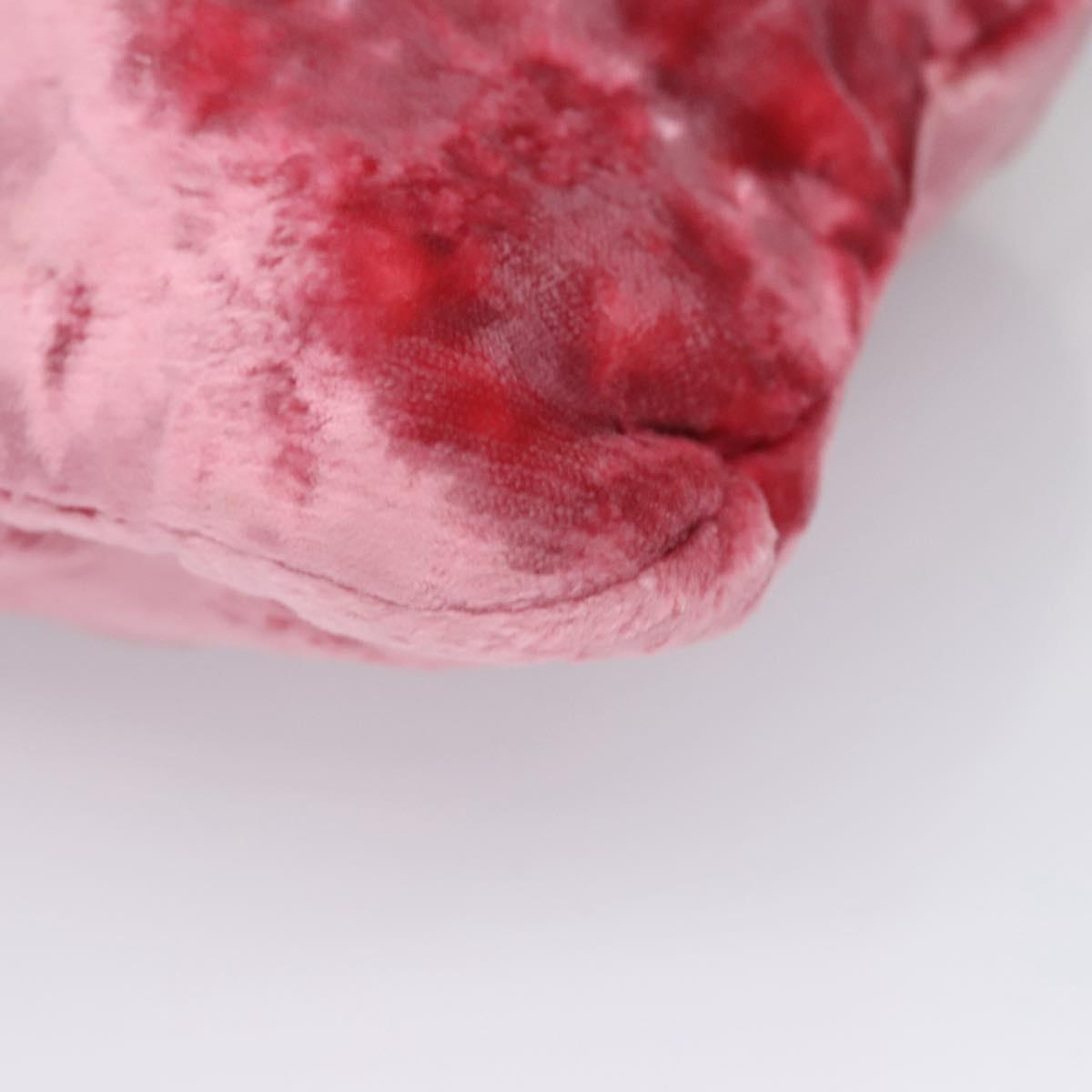 Miu Miu Pouch Velor Pink Auth 113113V