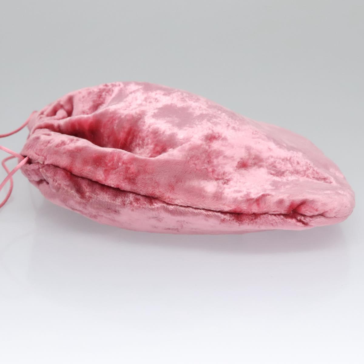 Miu Miu Pouch Velor Pink Auth 113113V