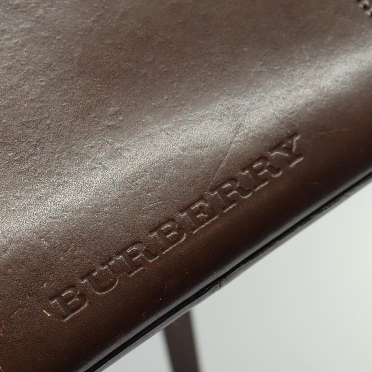 BURBERRY Nova Check Shoulder Bag Canvas Beige Auth 113146