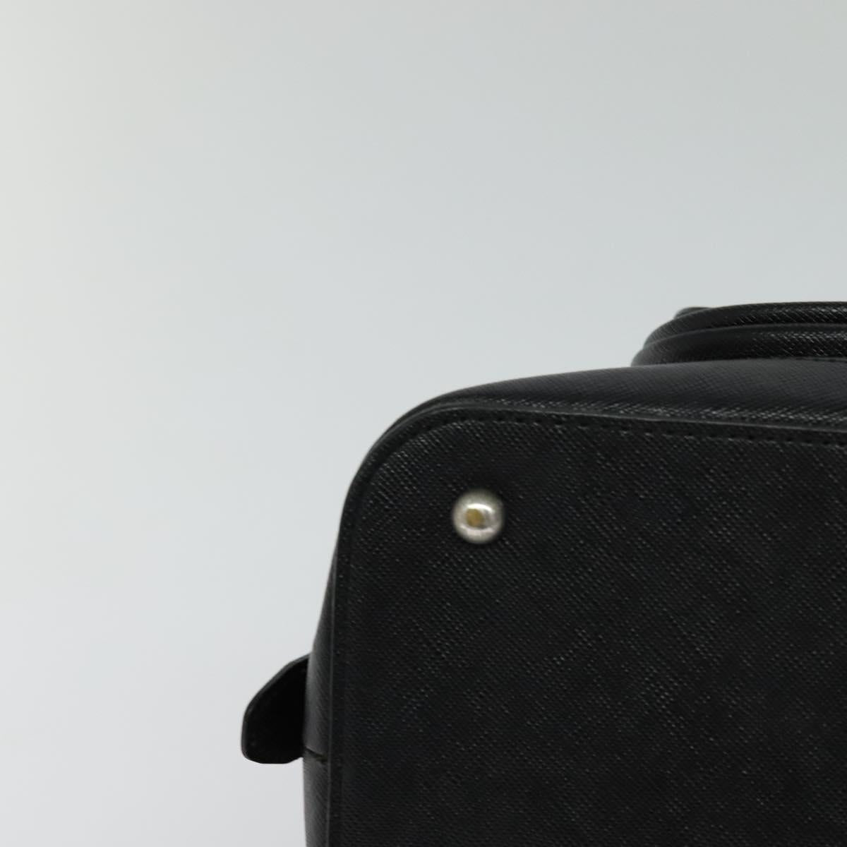 BURBERRY Nova Check Hand Bag Canvas Beige Black Auth 113152