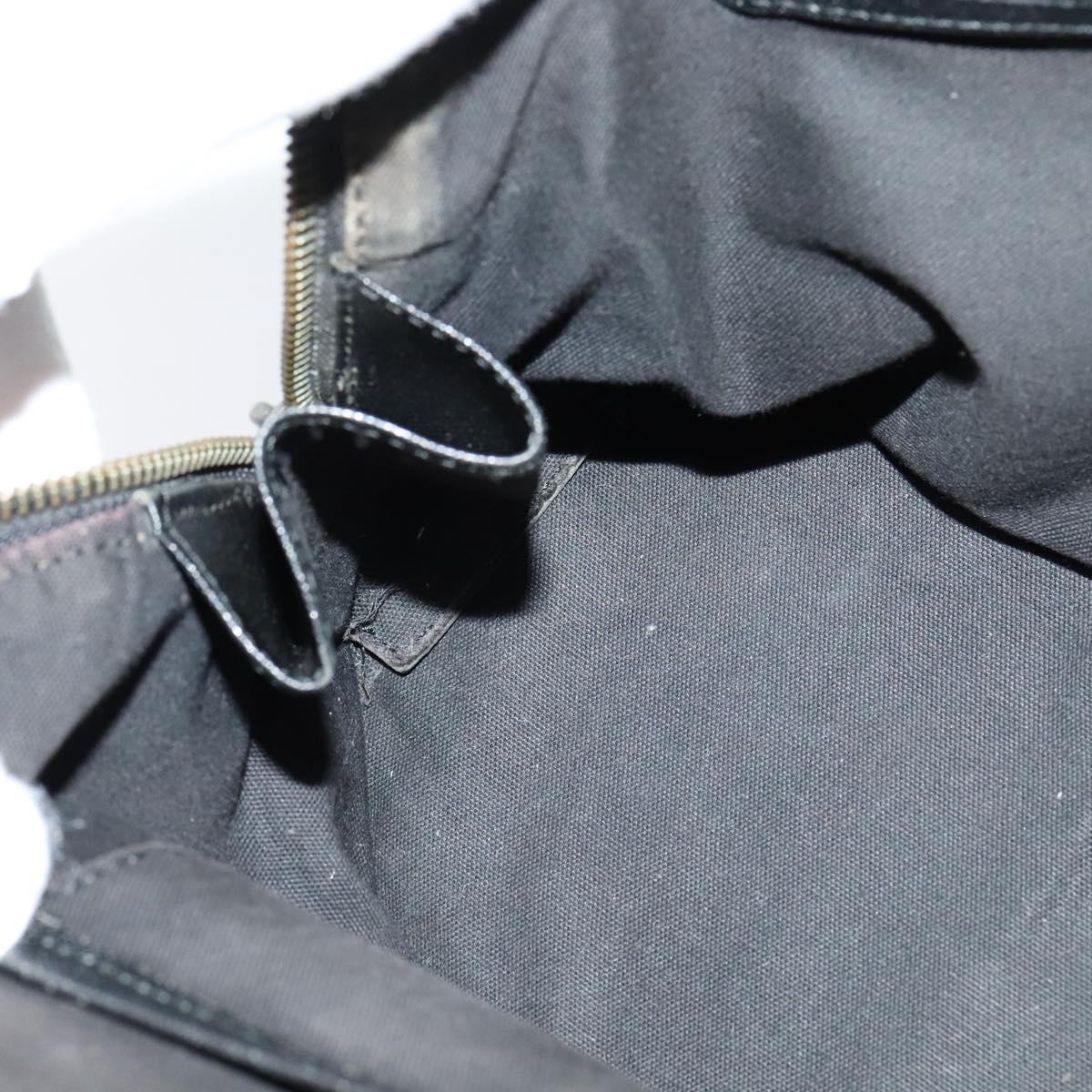 BURBERRY Nova Check Hand Bag Canvas Beige Black Auth 113152