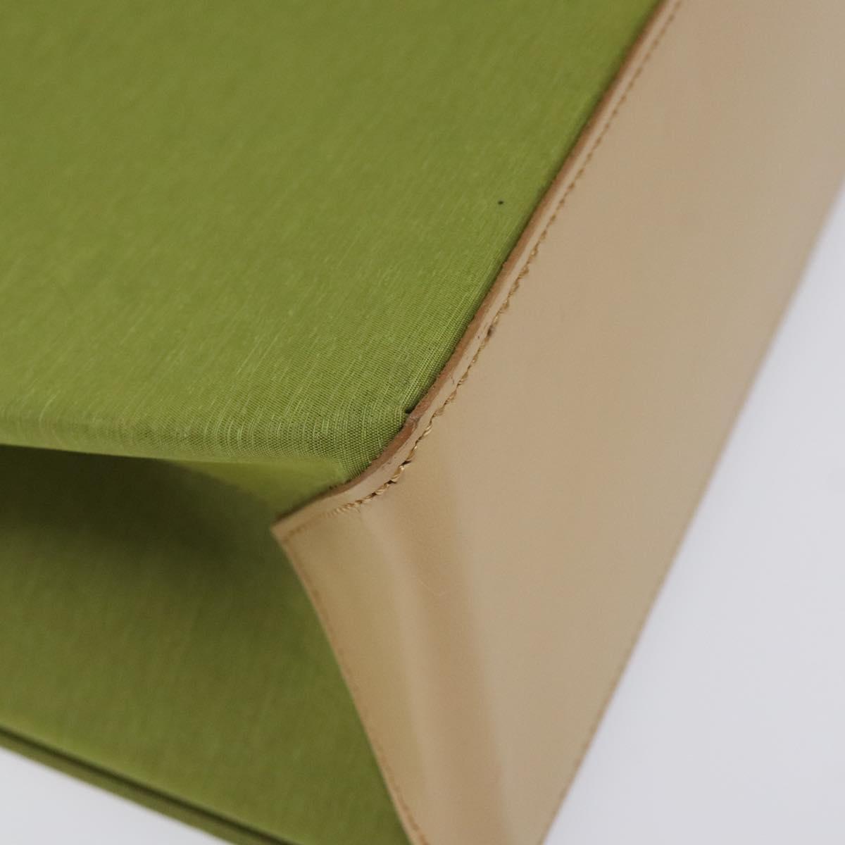 BURBERRY Nova Check Shoulder Bag Canvas Green Auth 113160