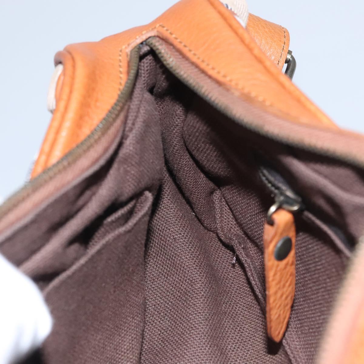 BURBERRY Nova Check Shoulder Bag Canvas Beige Brown Auth 113178