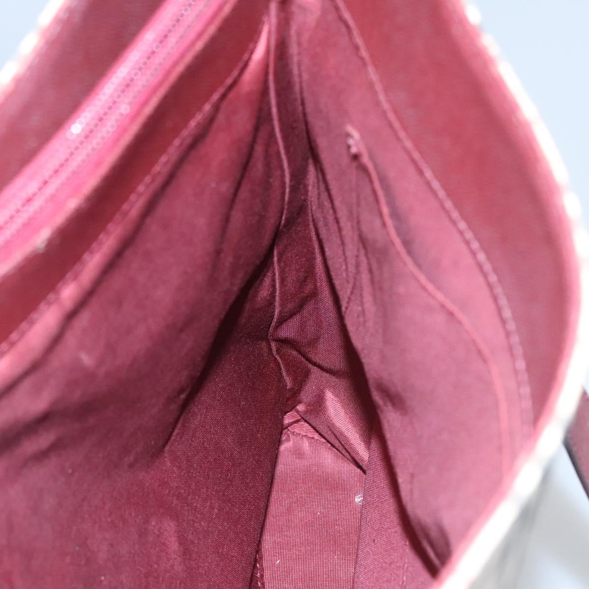 BURBERRY Nova Check Tote Bag Canvas Beige Red Auth 113236