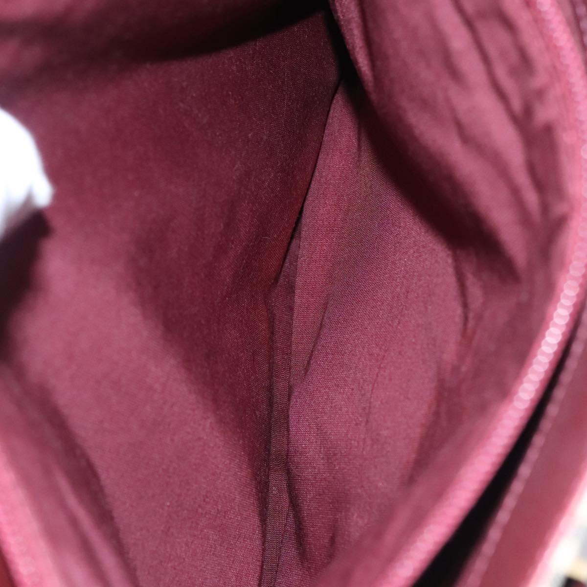 BURBERRY Nova Check Tote Bag Canvas Beige Red Auth 113236