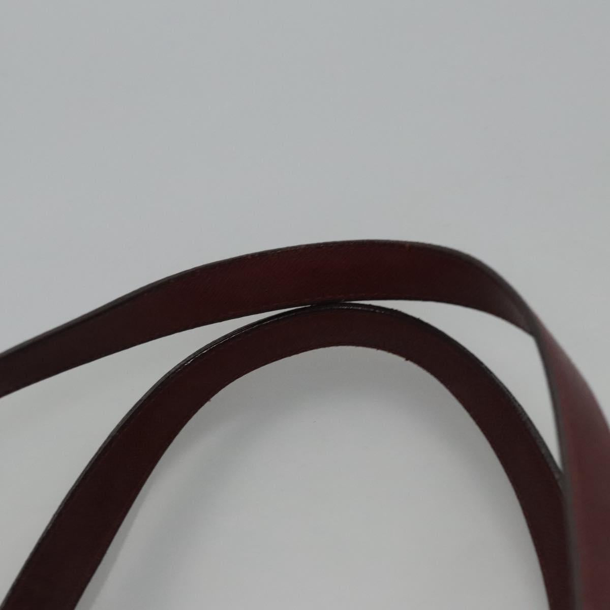 BURBERRY Nova Check Tote Bag Canvas Beige Red Auth 113236